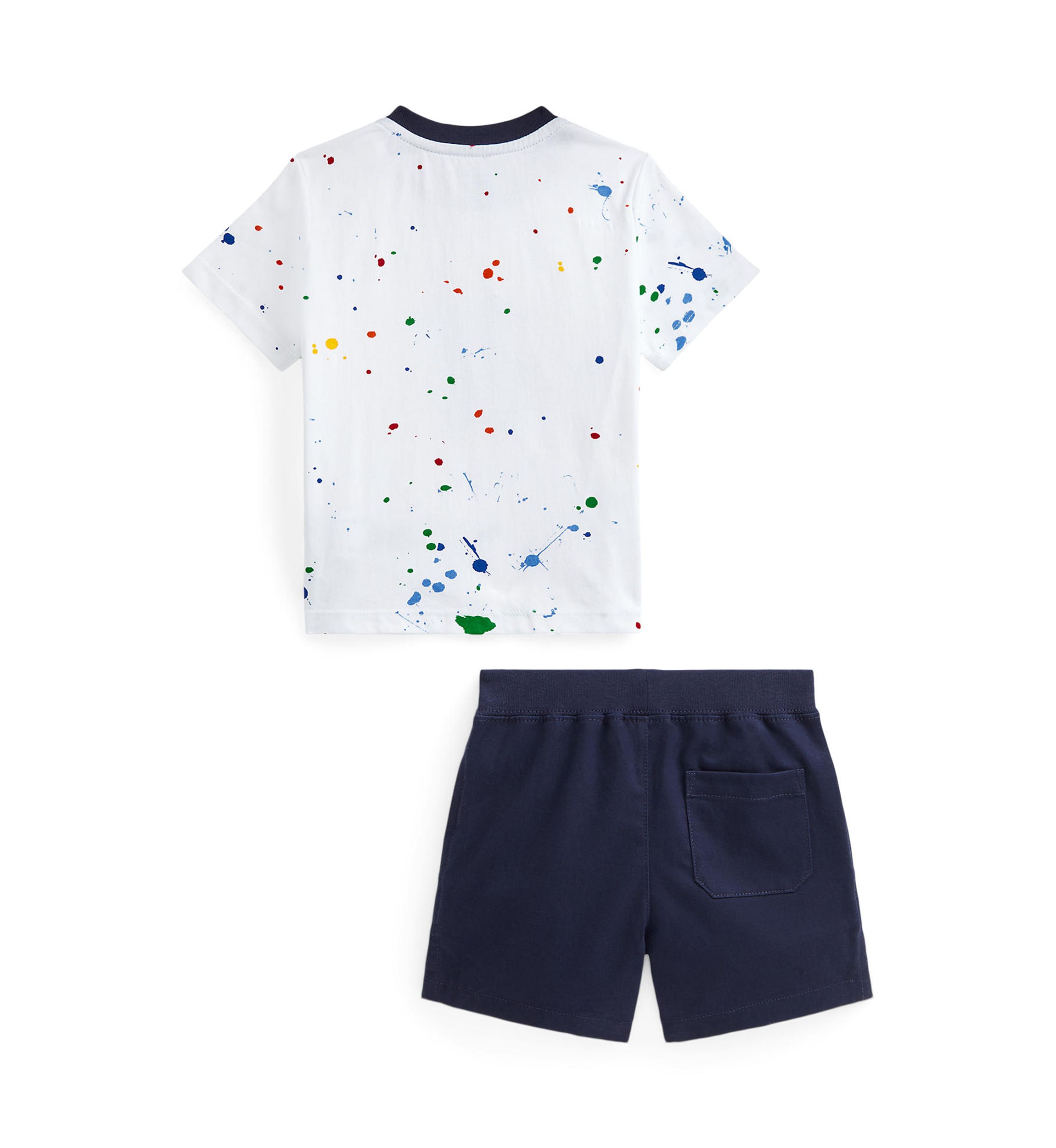 Baby Boys Logo Cotton Tee & Poplin Short Set 