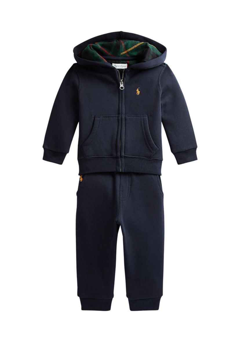 Baby Boys Fleece Hoodie & Jogger Pant Set
