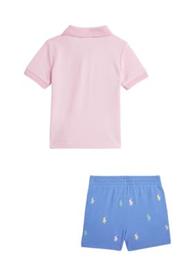 Baby sweatshirt and sweatpants set in pink - Polo Ralph Lauren Kids