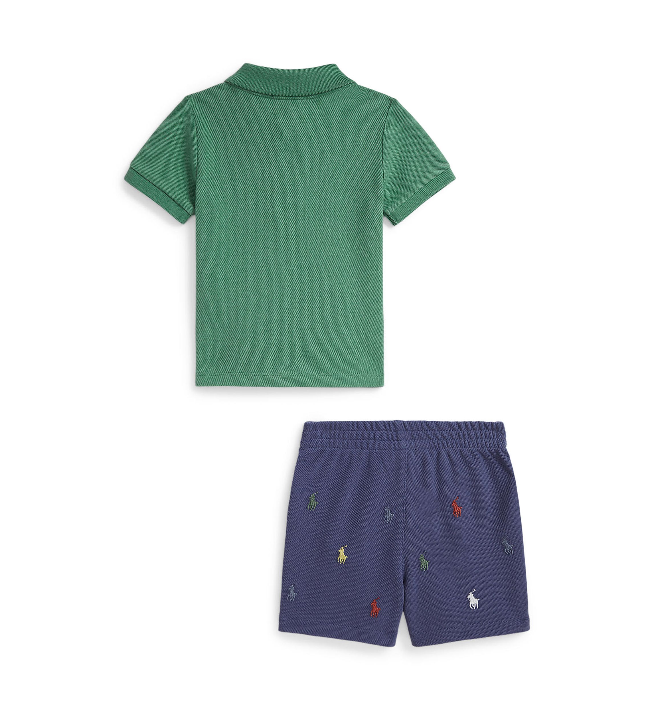 Baby Boys Mesh Polo Shirt & Short Set
