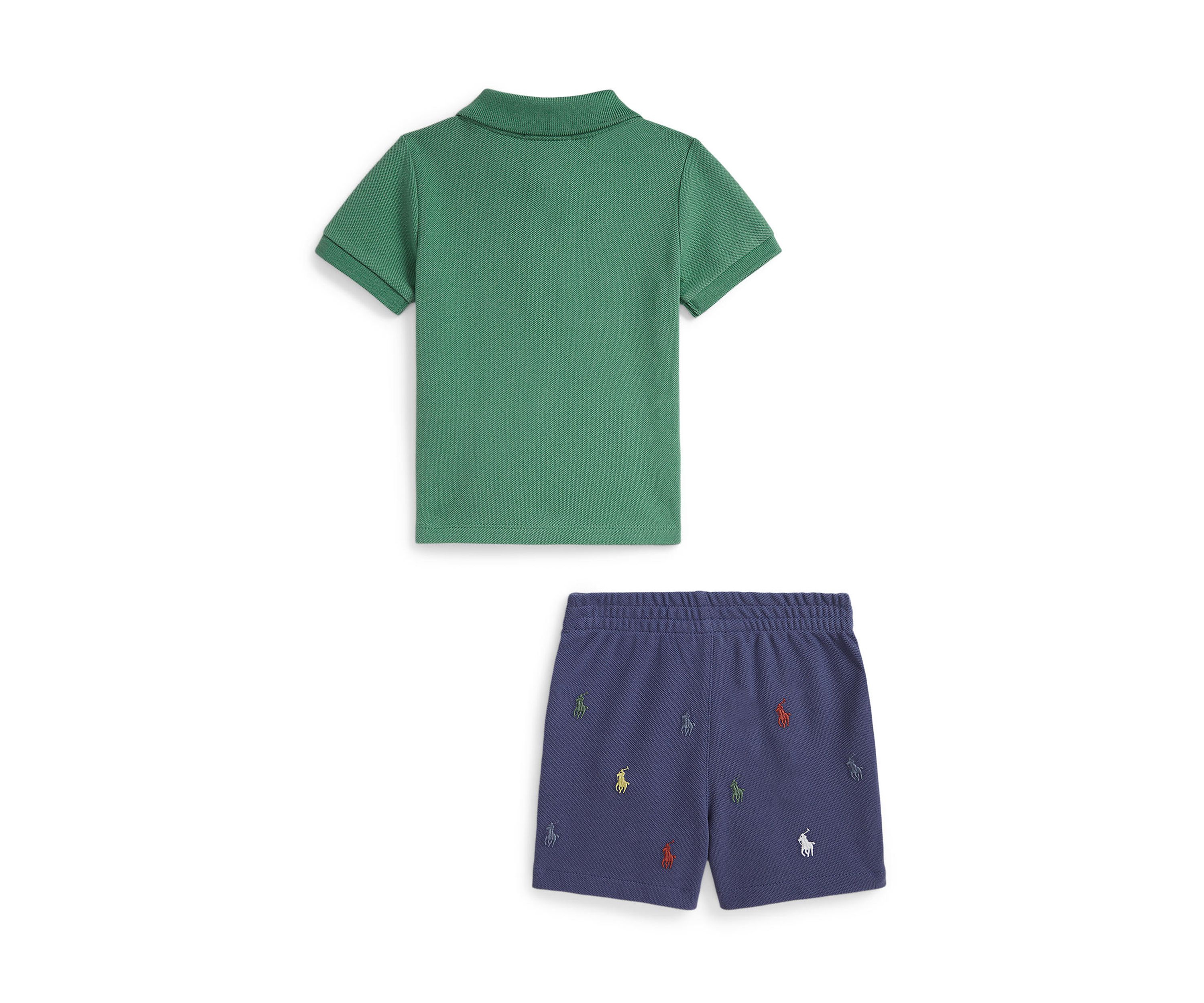 Baby Boys Mesh Polo Shirt & Short Set
