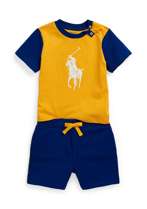 Ralph Lauren Childrenswear Baby Boys Big Pony Color-Blocked
