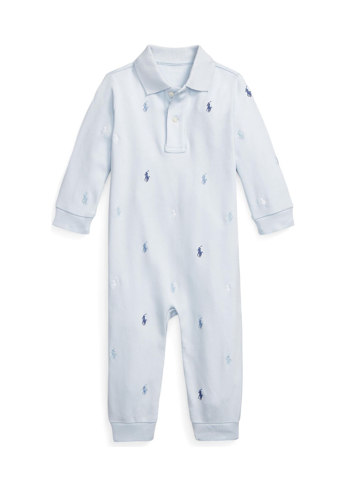 Baby Boys Polo Pony Soft Cotton Polo Coverall