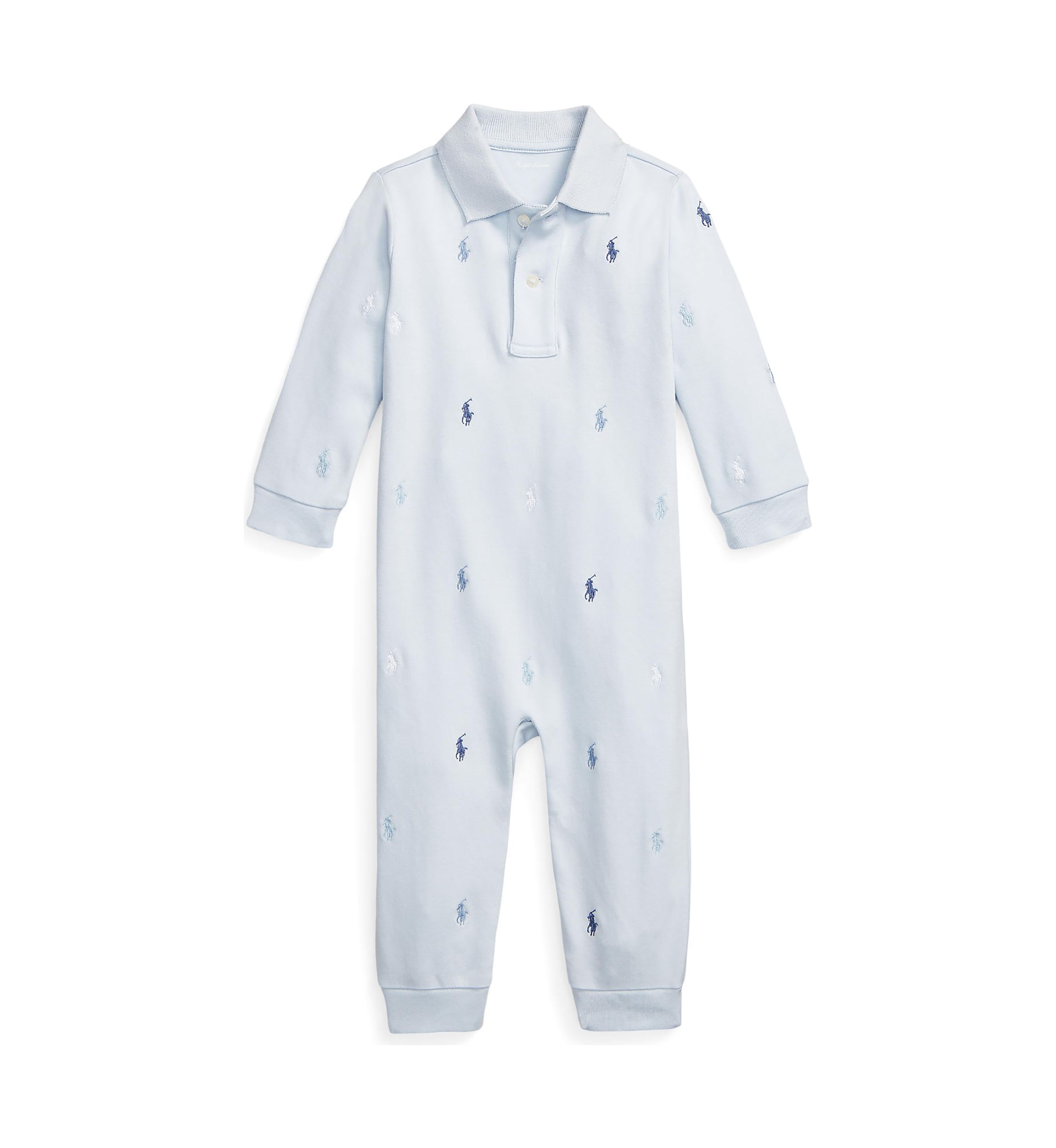 Baby Boys Polo Pony Soft Cotton Polo Coverall