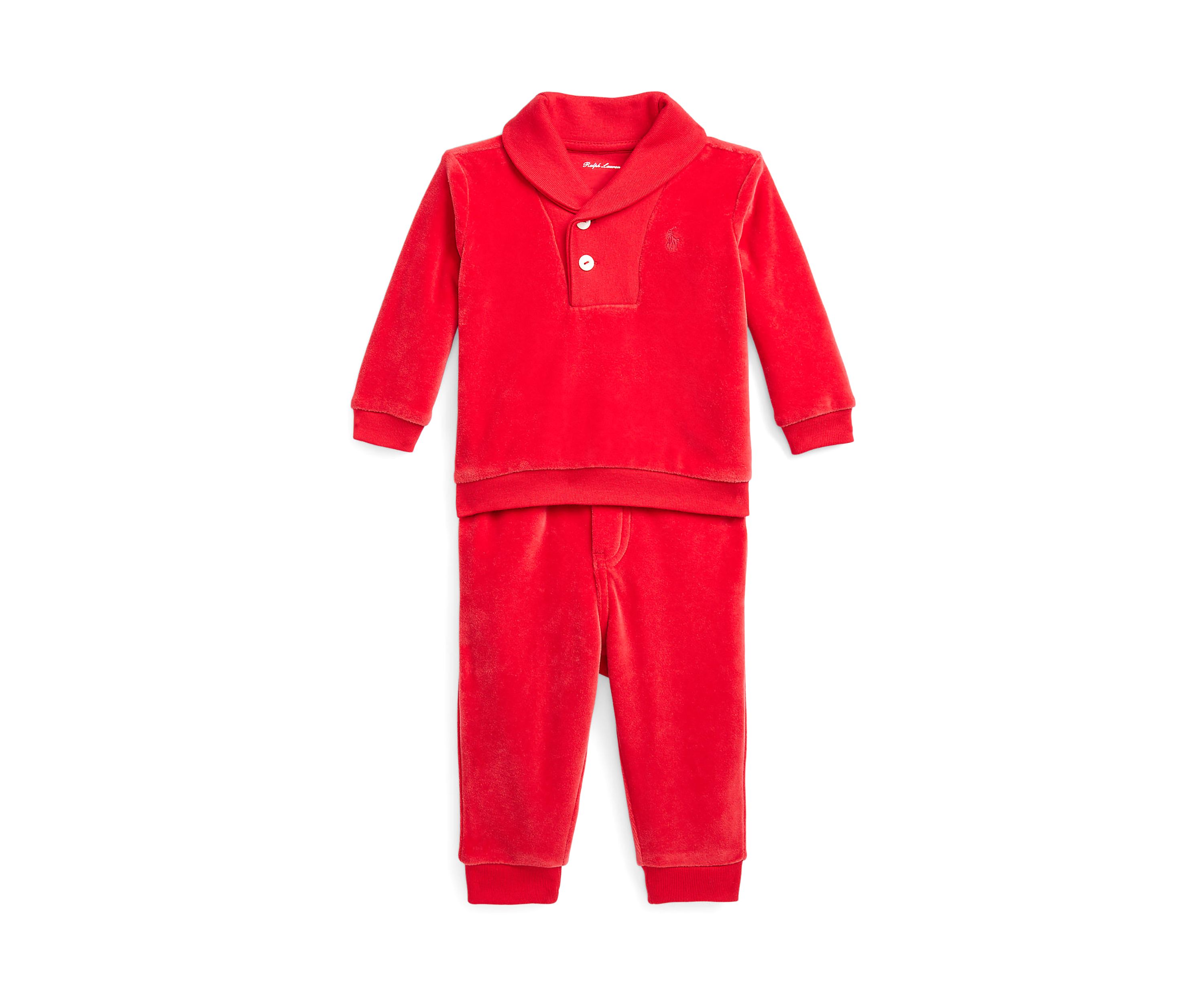 Baby Boys Velour Pullover and Pants Set