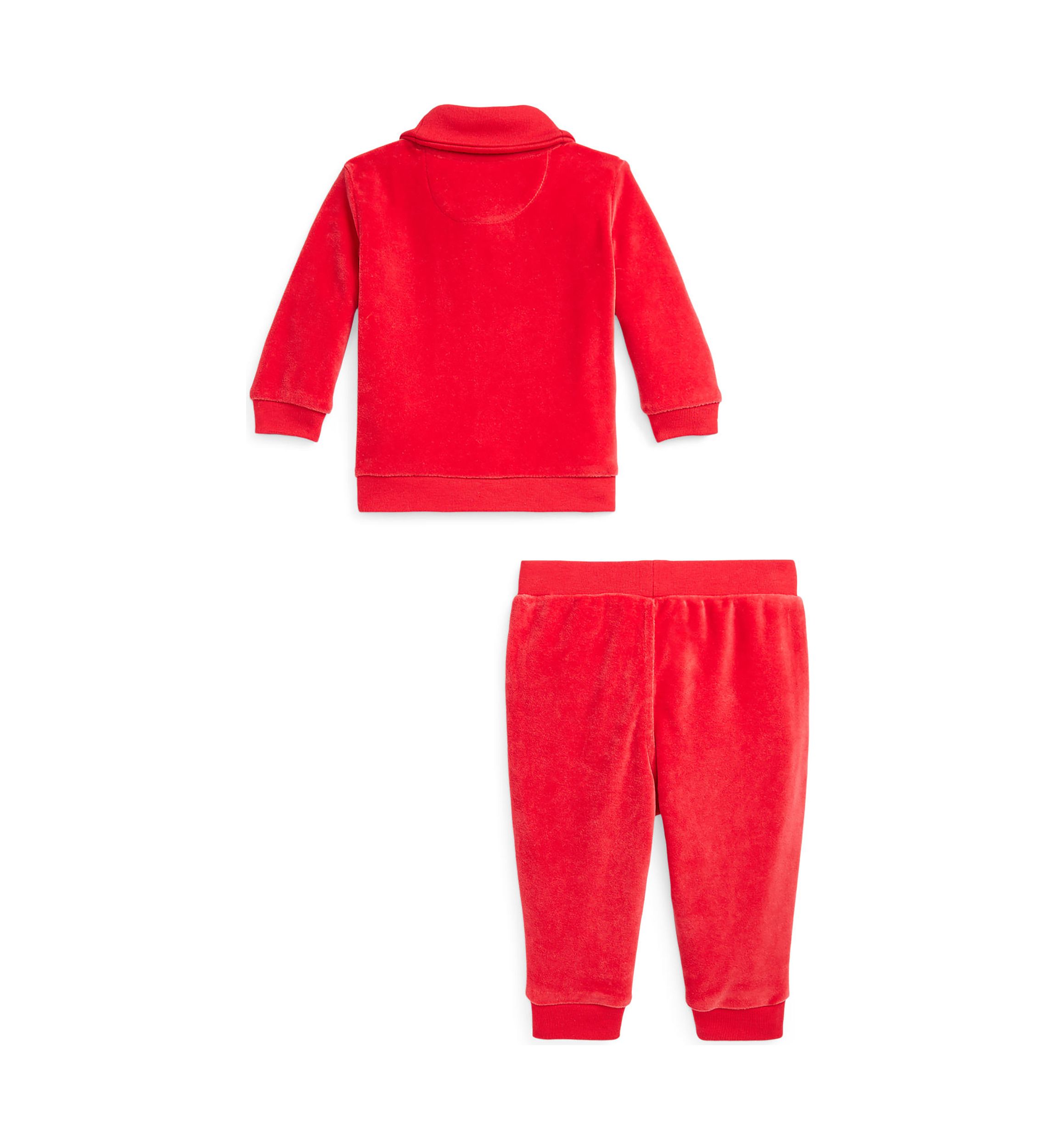 Baby Boys Velour Pullover and Pants Set