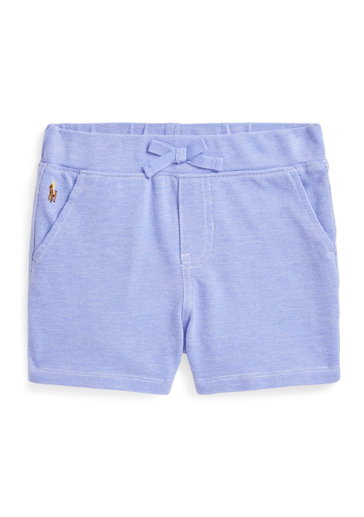 Baby Boys Knit Cotton Oxford Shorts