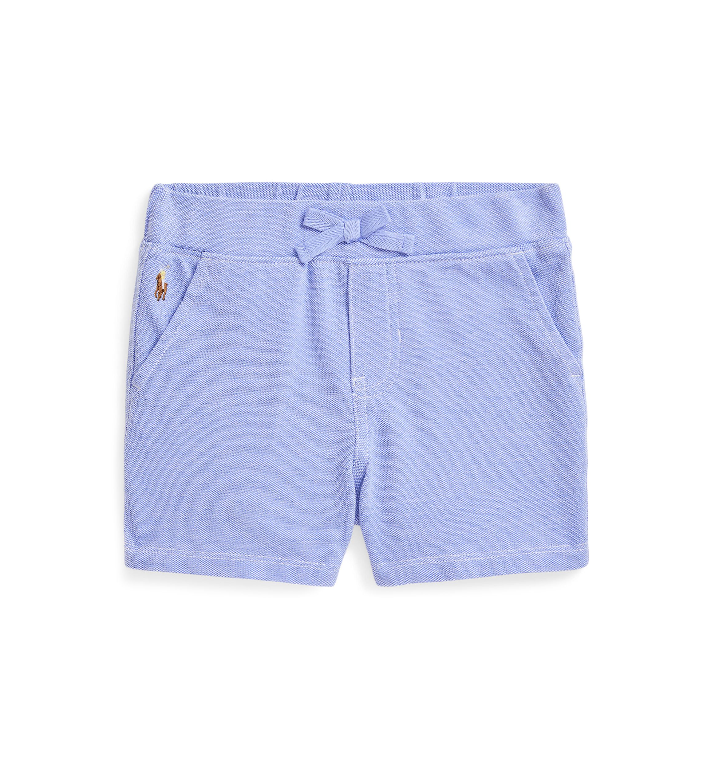 Baby Boys Knit Cotton Oxford Shorts