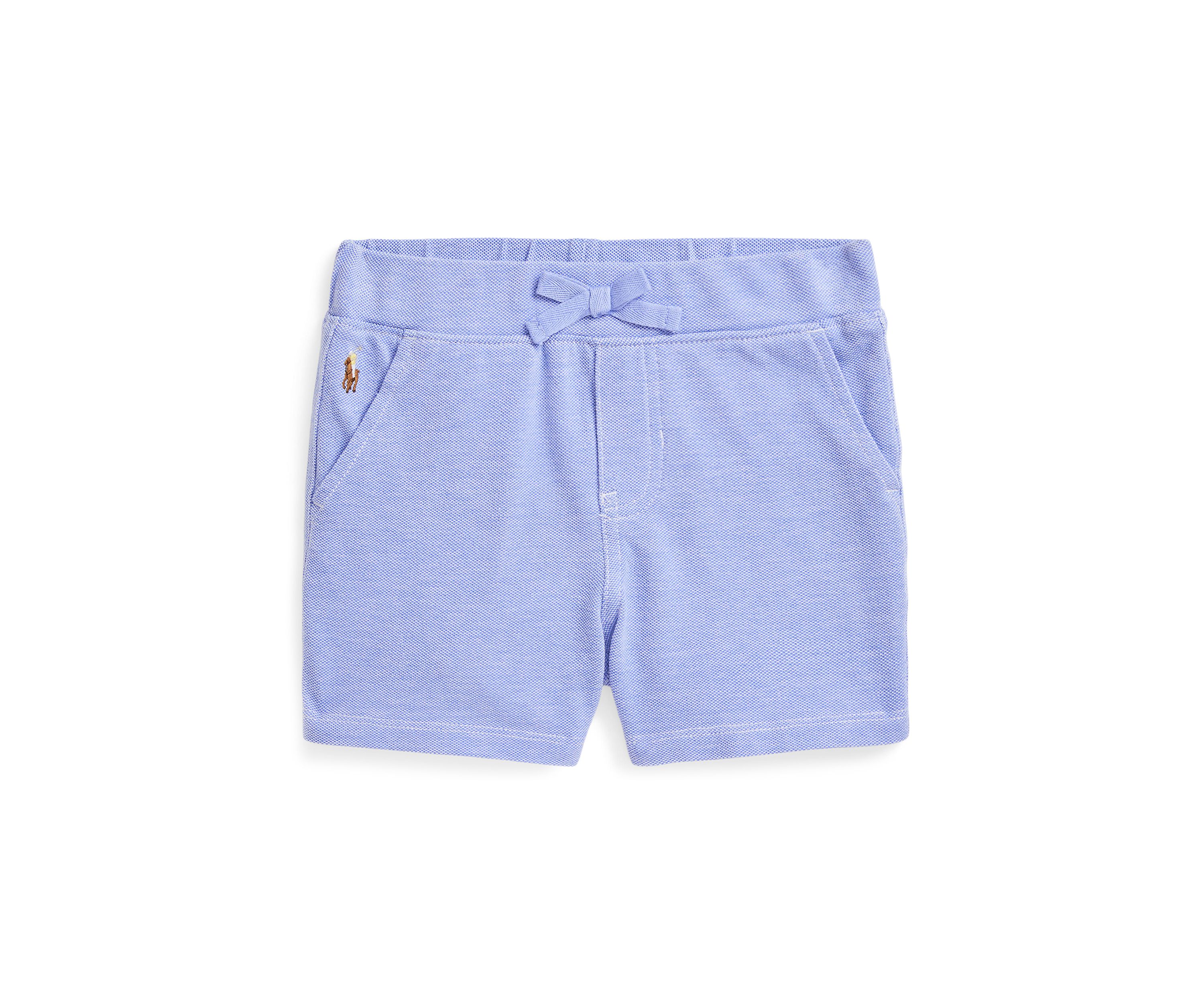 Baby Boys Knit Cotton Oxford Shorts