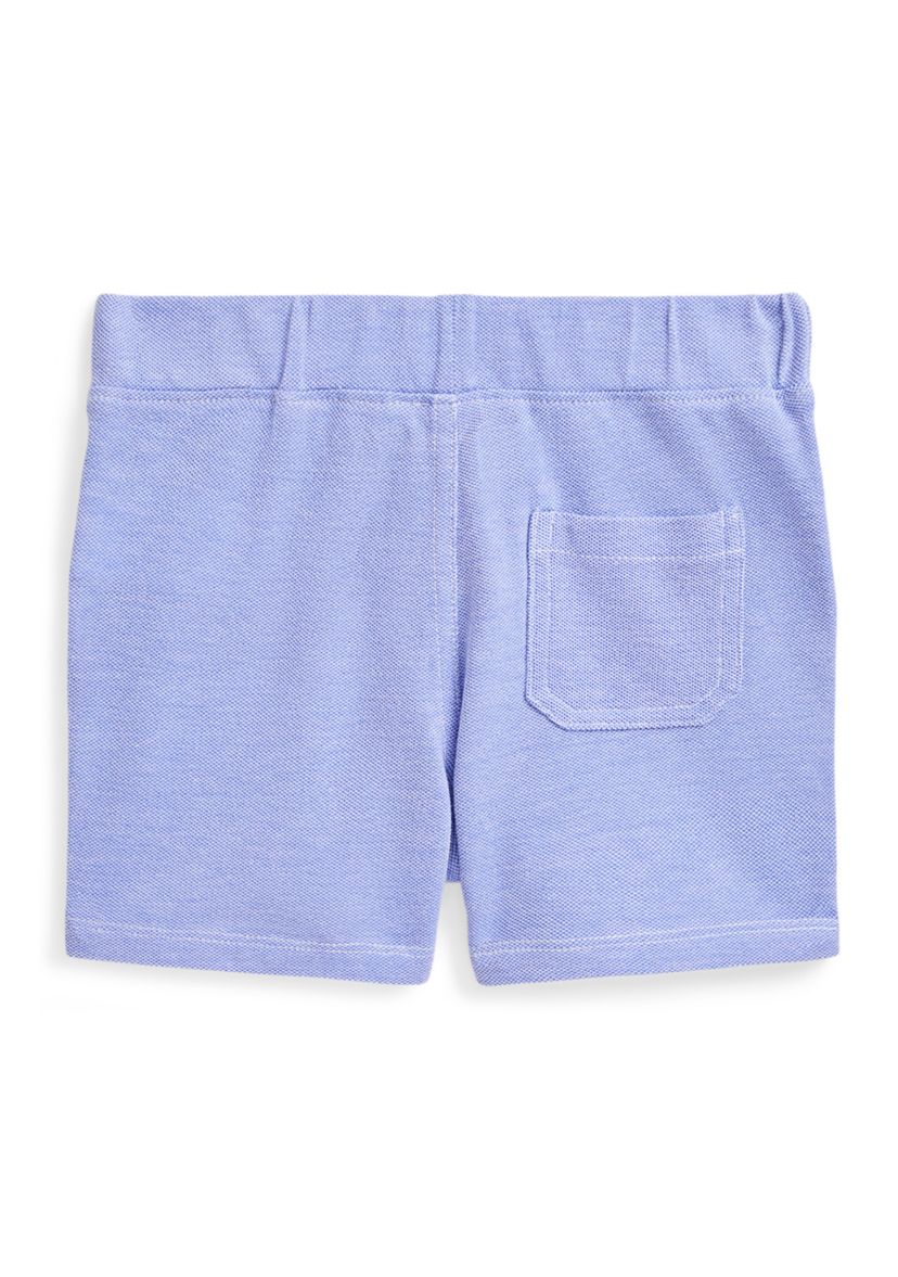 Baby Boys Knit Cotton Oxford Shorts