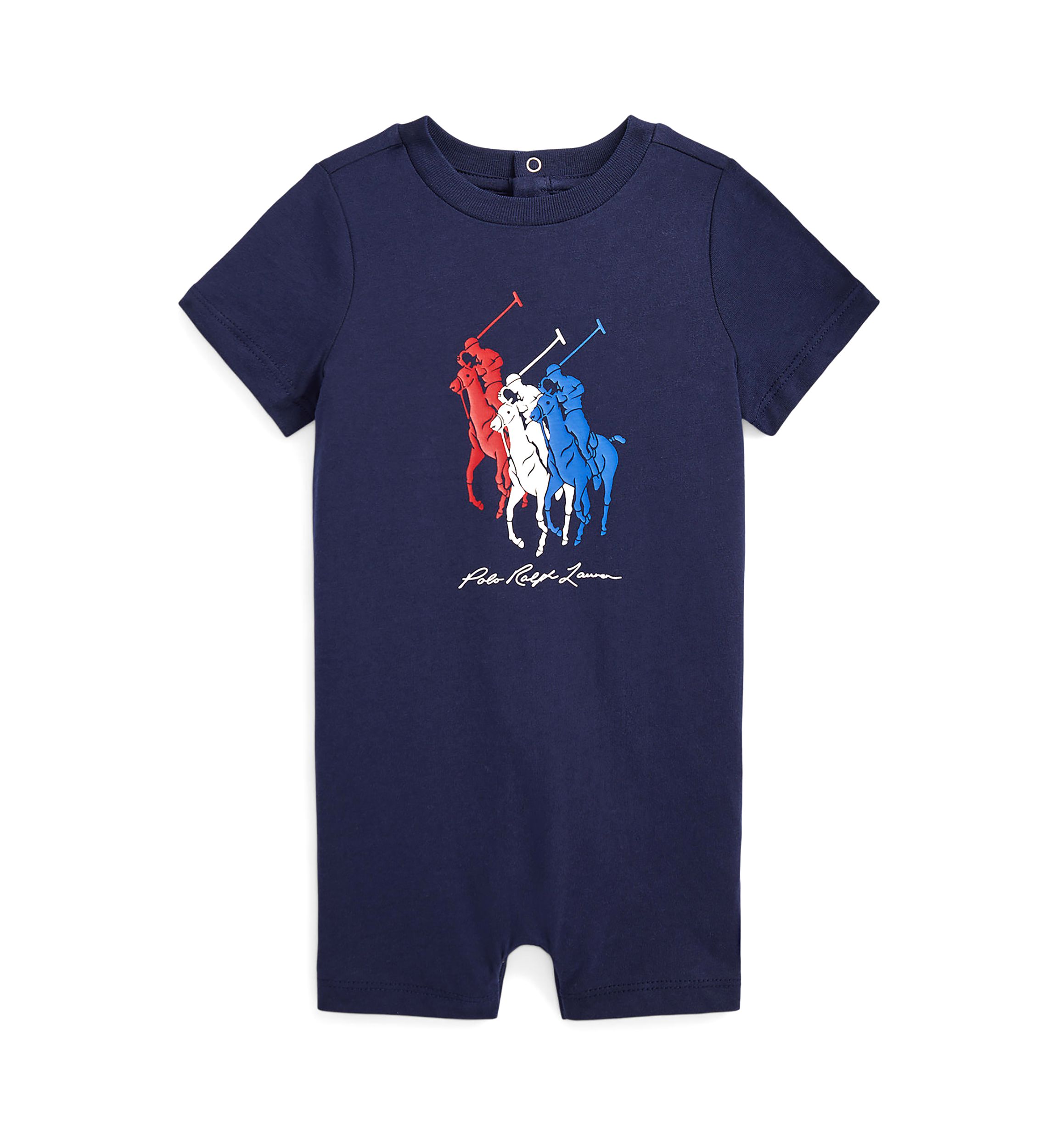 Baby Boys Big Pony Cotton Jersey Shortall