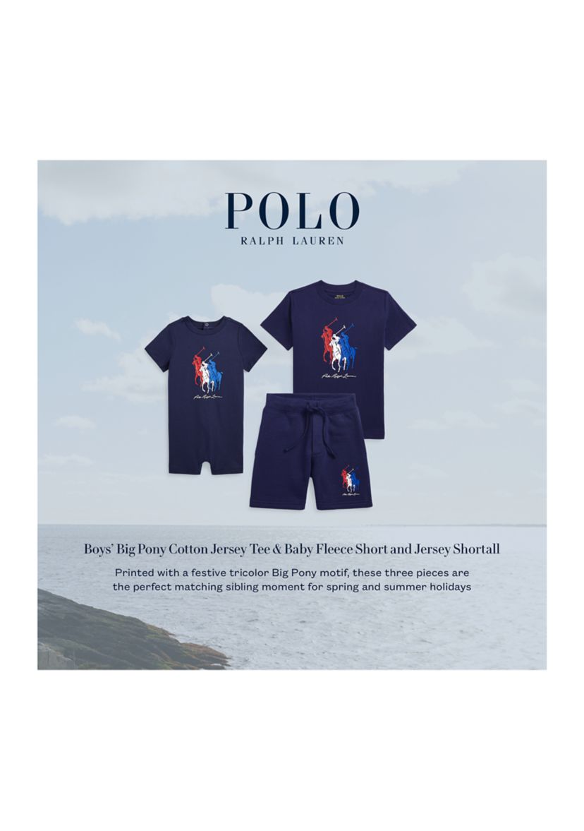 Baby Boys Big Pony Cotton Jersey Shortall