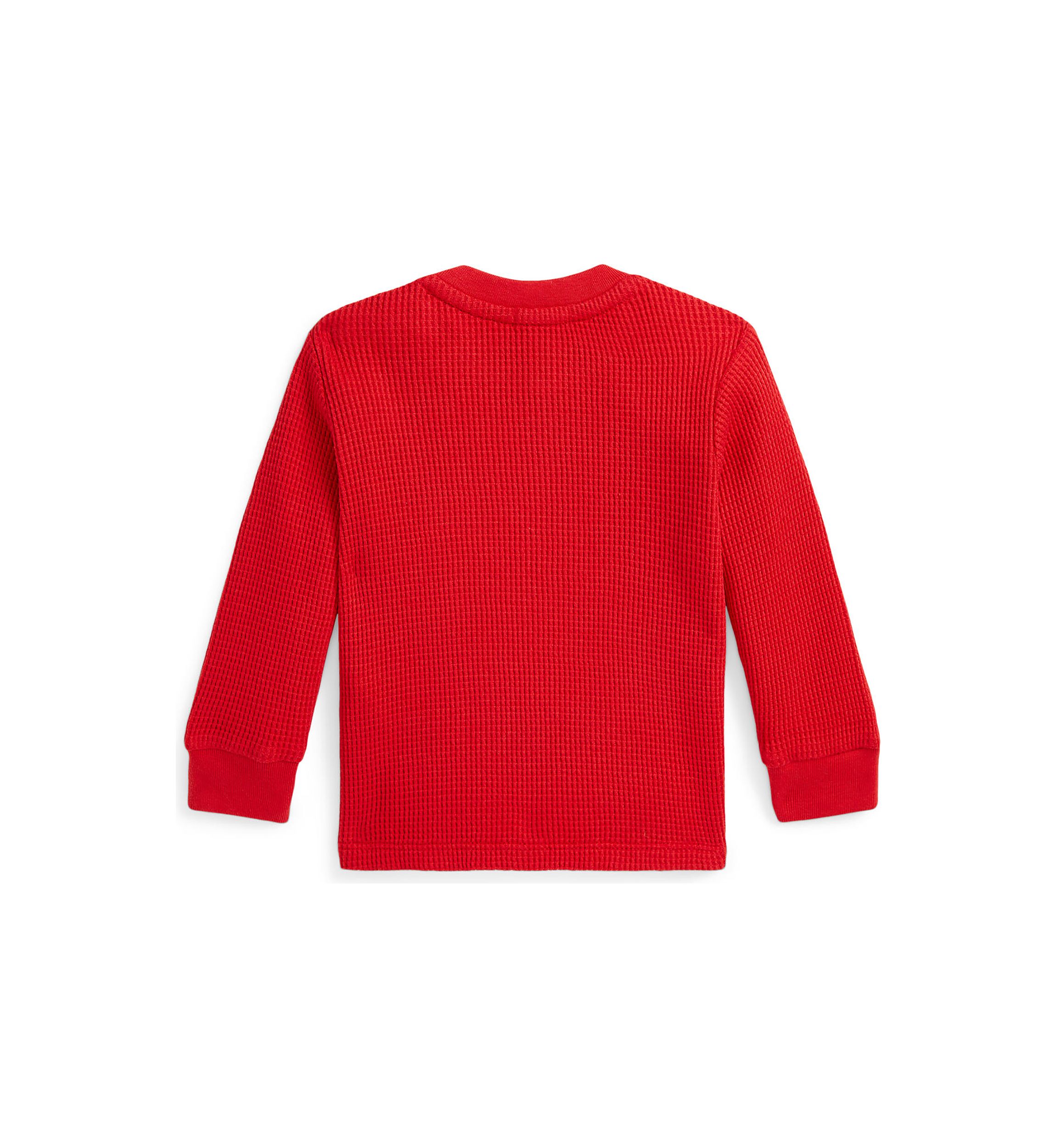 Baby Boys Waffle Knit Cotton Long Sleeve T-Shirt
