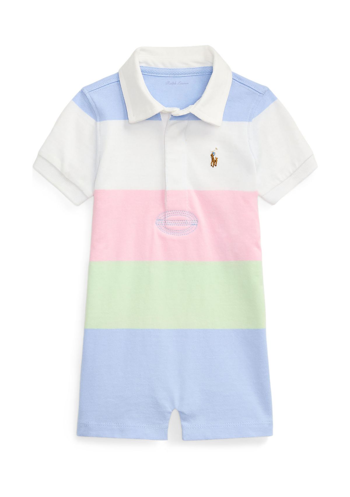 Baby Boys Striped Cotton Jersey Rugby Shortall