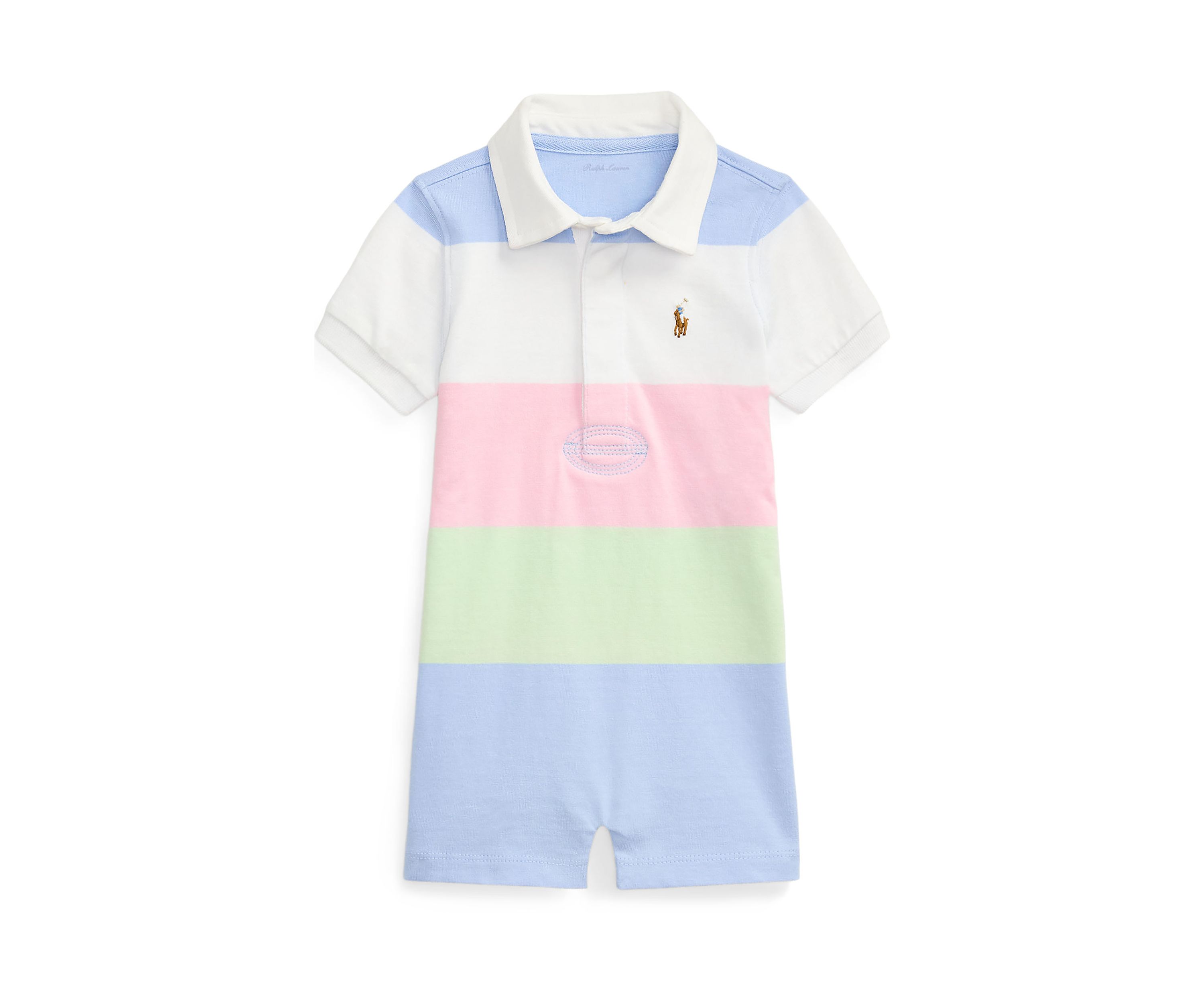 Baby Boys Striped Cotton Jersey Rugby Shortall