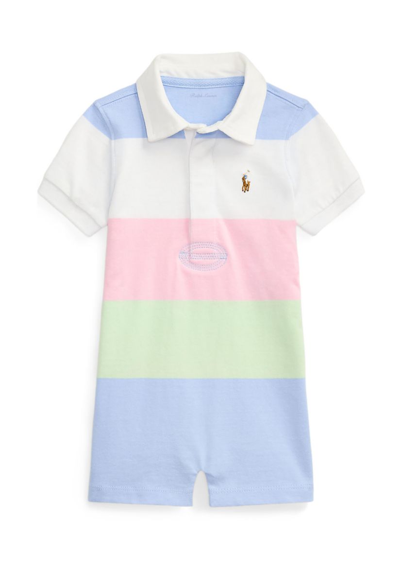 Baby Boys Striped Cotton Jersey Rugby Shortall