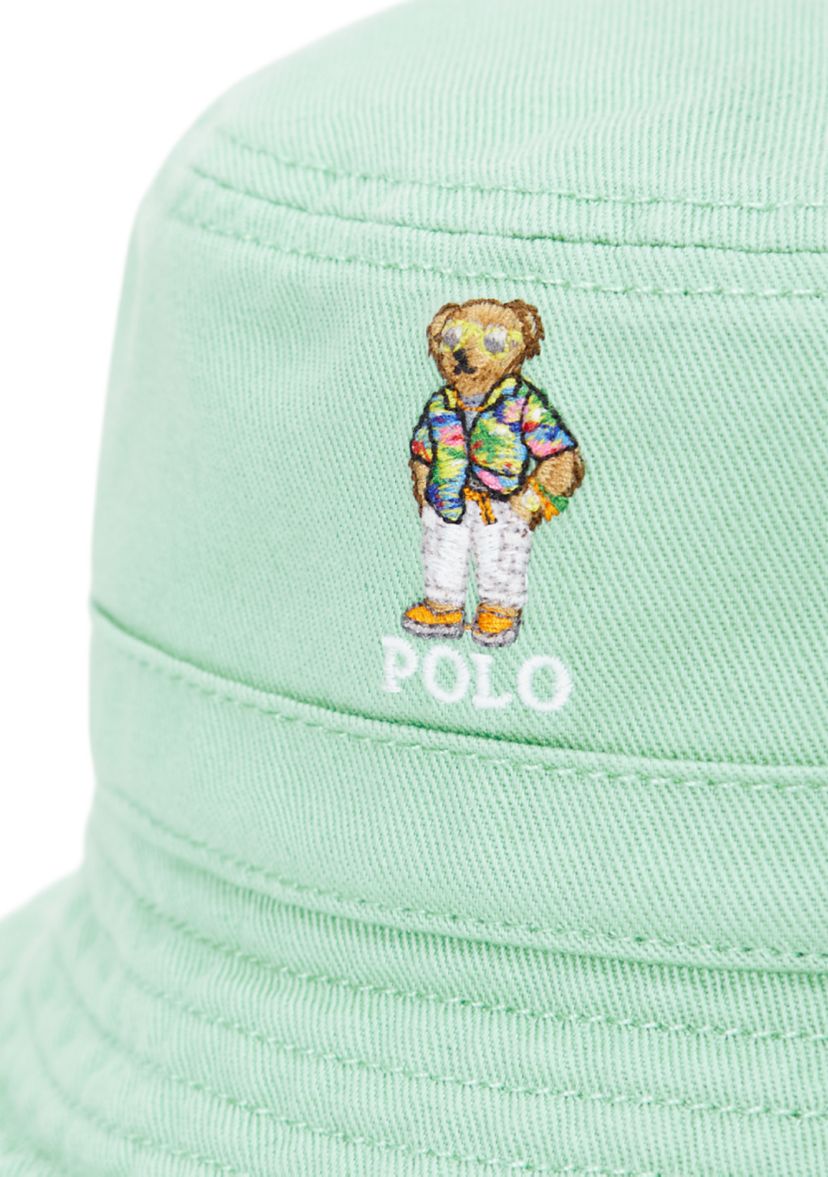 Baby Boys Polo Bear Cotton Twill Bucket Hat