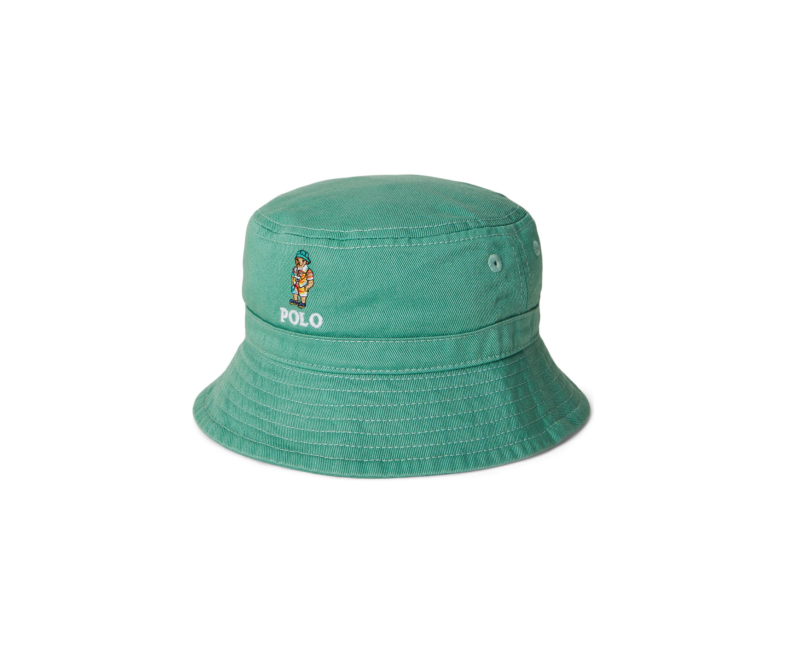 Baby Boys Polo Bear Cotton Twill Bucket Hat