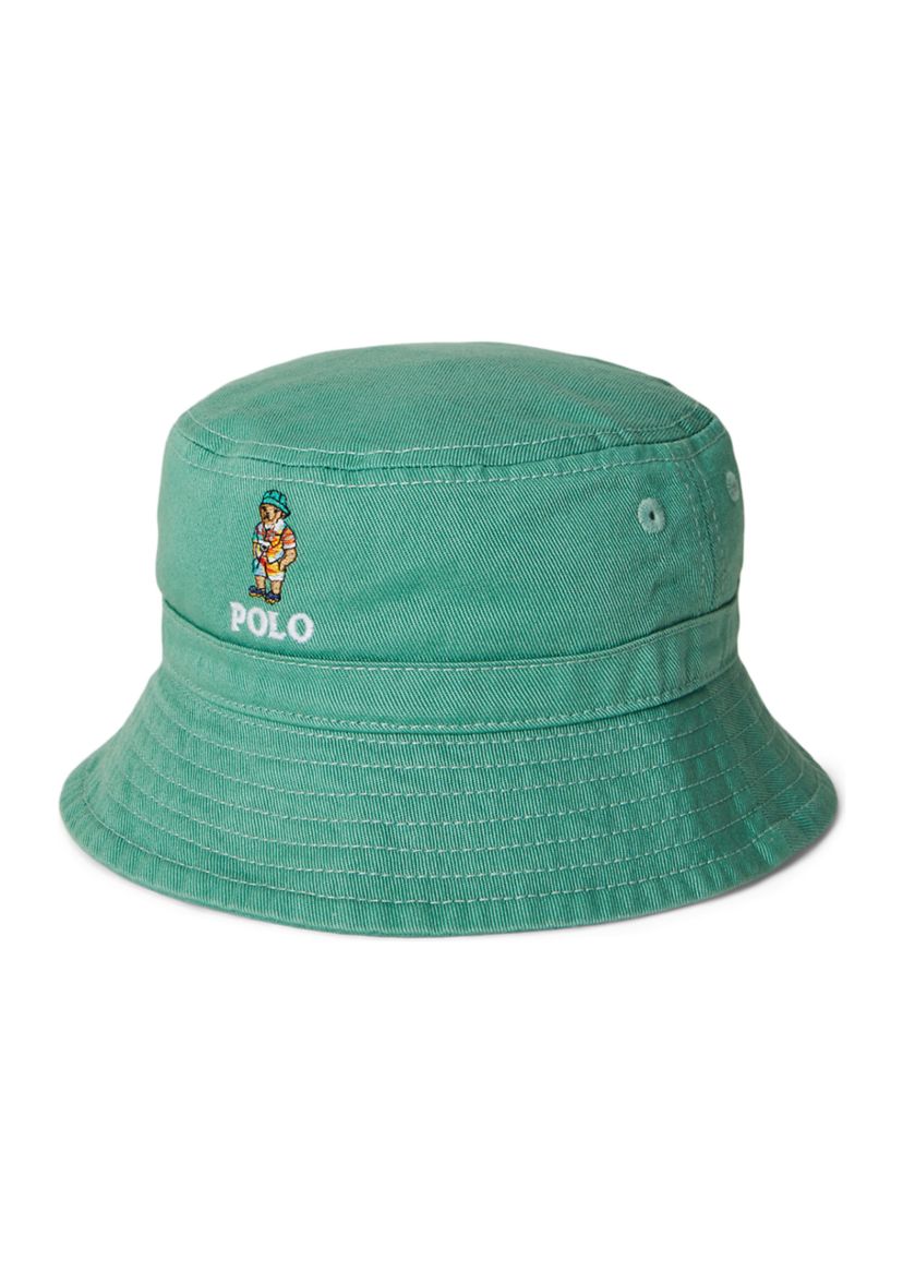 Baby Boys Polo Bear Cotton Twill Bucket Hat