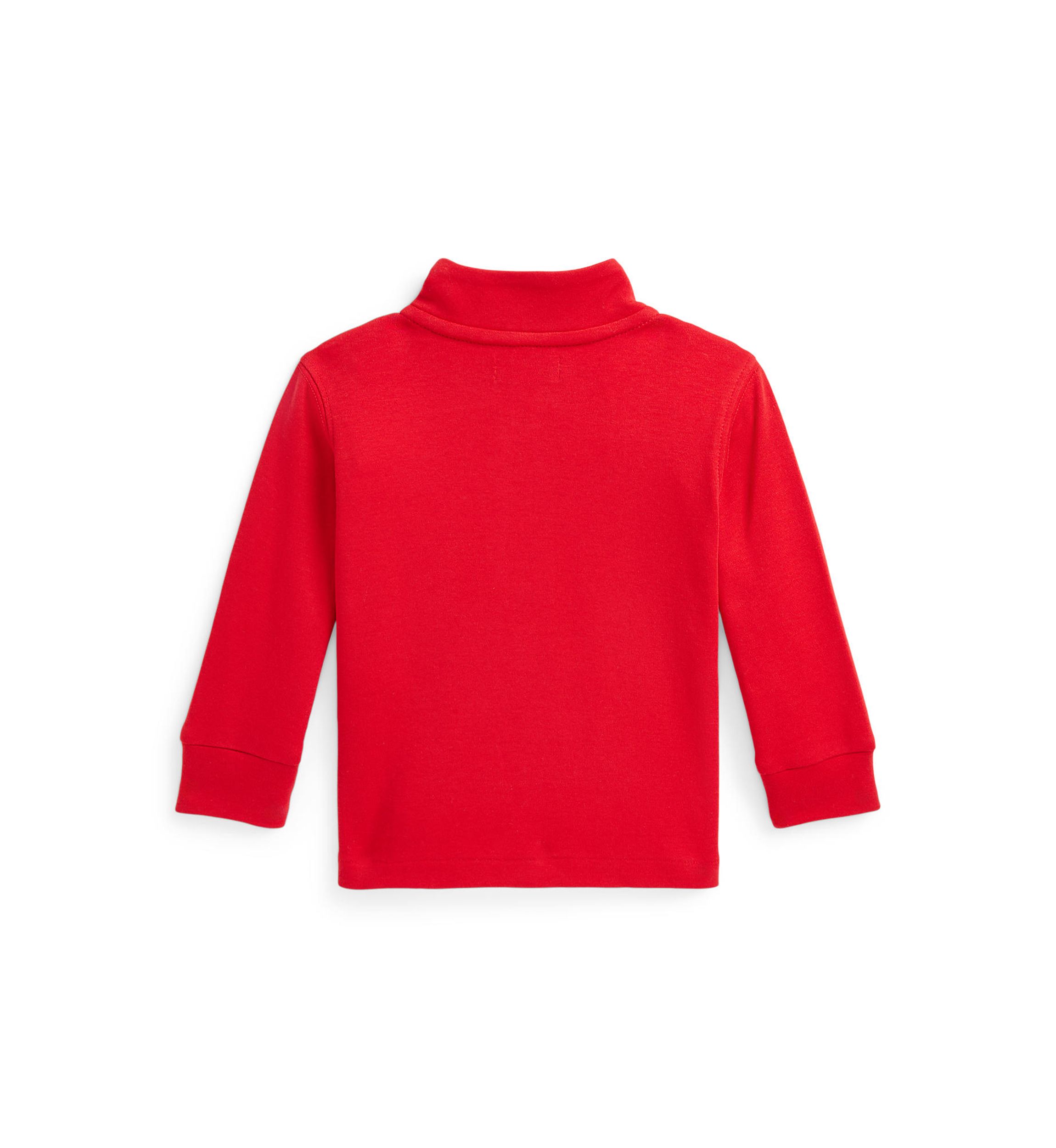 Baby Boys Cotton Interlock Quarter Zip Pullover Sweatshirt