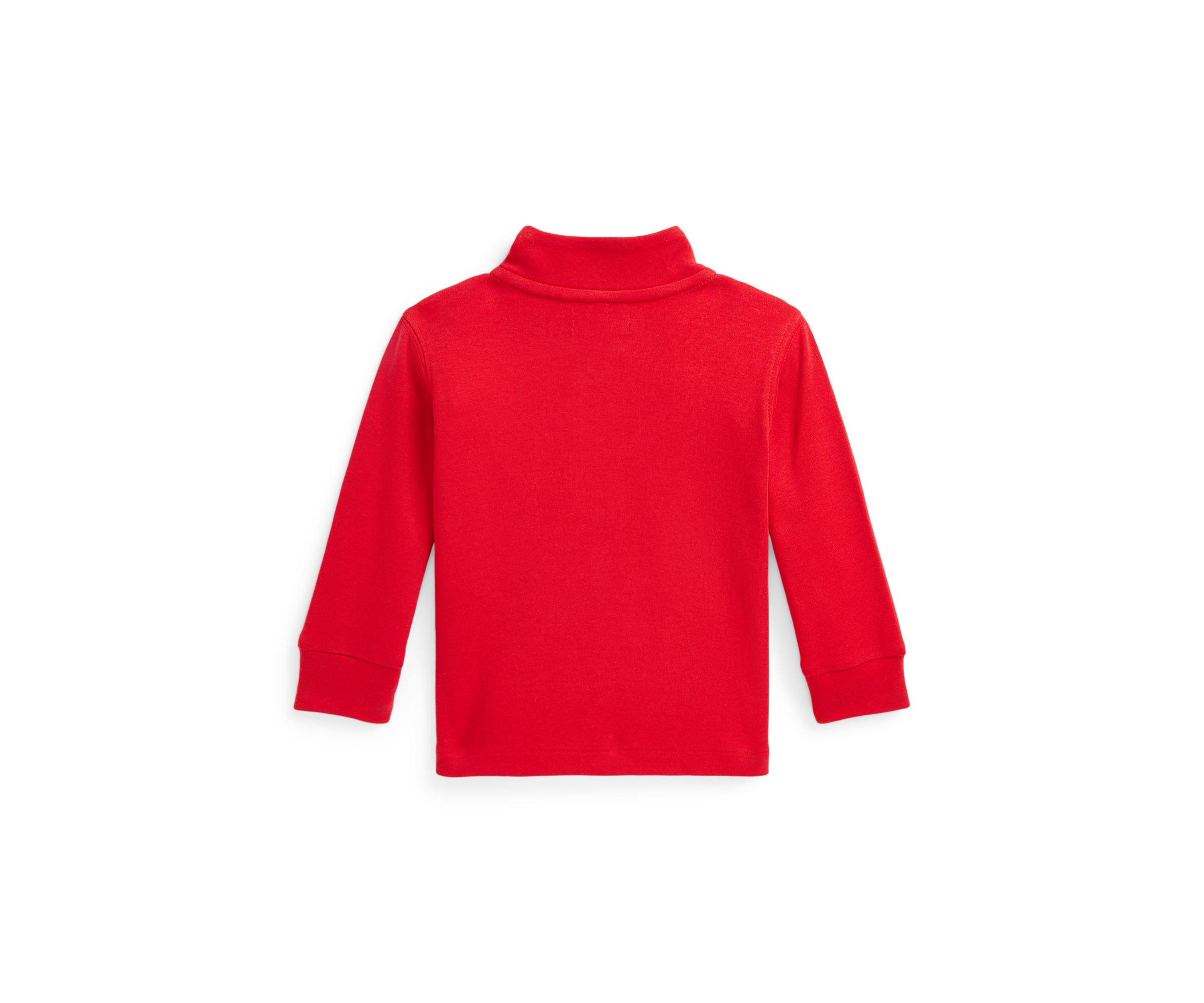 Baby Boys Cotton Interlock Quarter Zip Pullover Sweatshirt