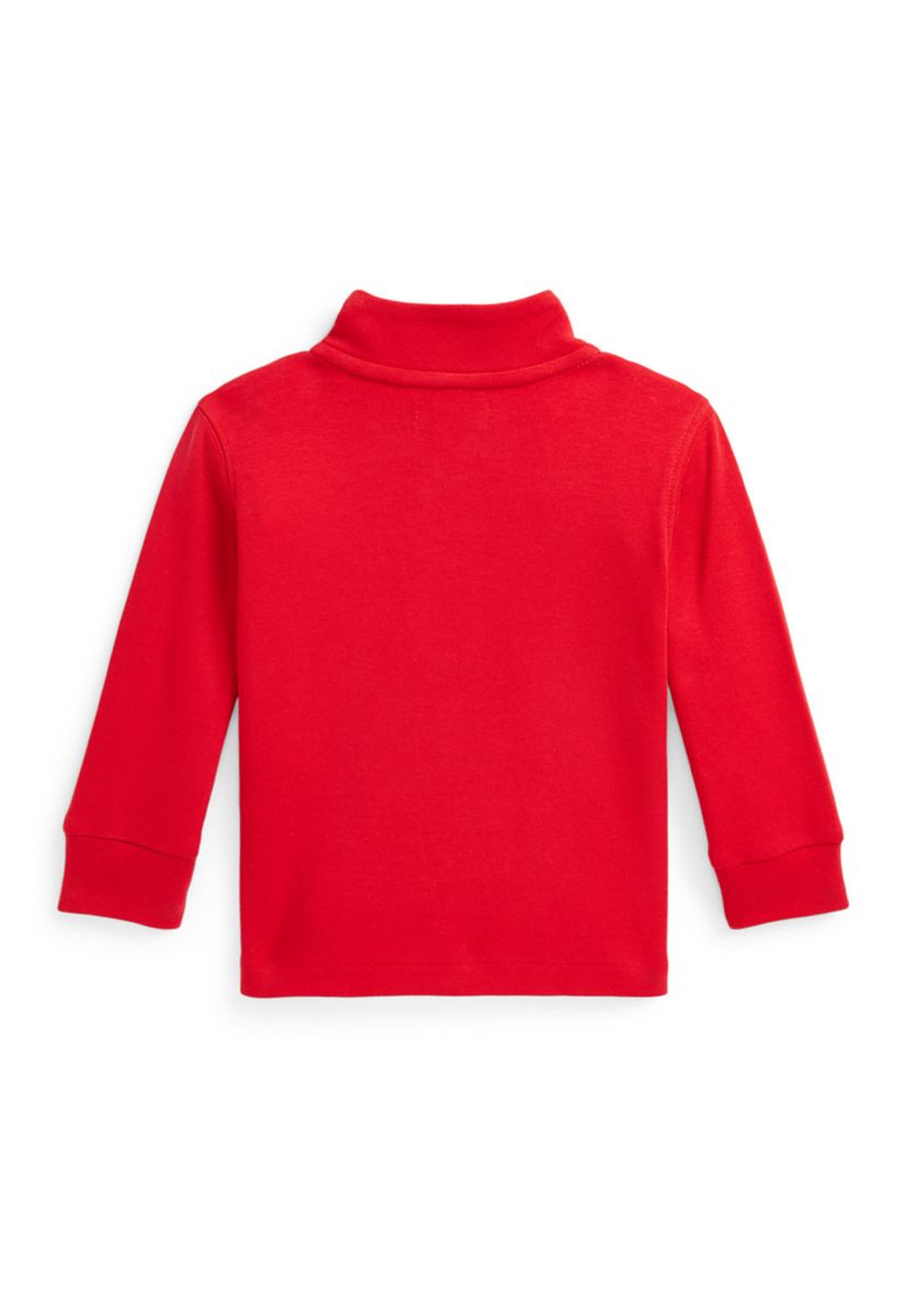 Baby Boys Cotton Interlock Quarter Zip Pullover Sweatshirt