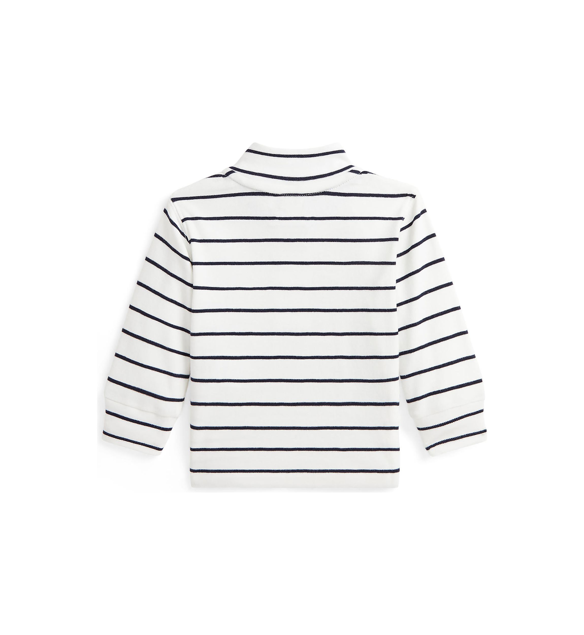 Baby Boys Striped Cotton 1/4 Zip Pullover