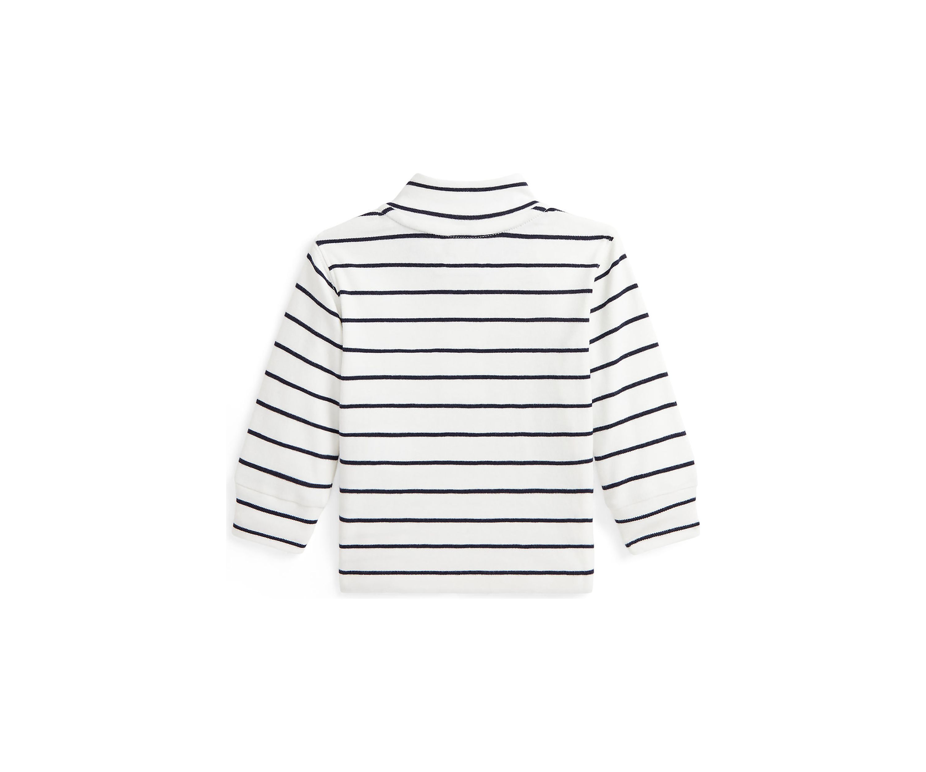 Baby Boys Striped Cotton 1/4 Zip Pullover