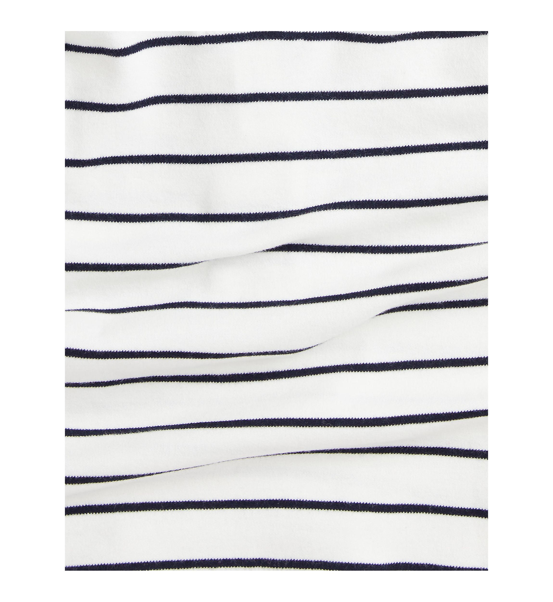 Baby Boys Striped Cotton 1/4 Zip Pullover
