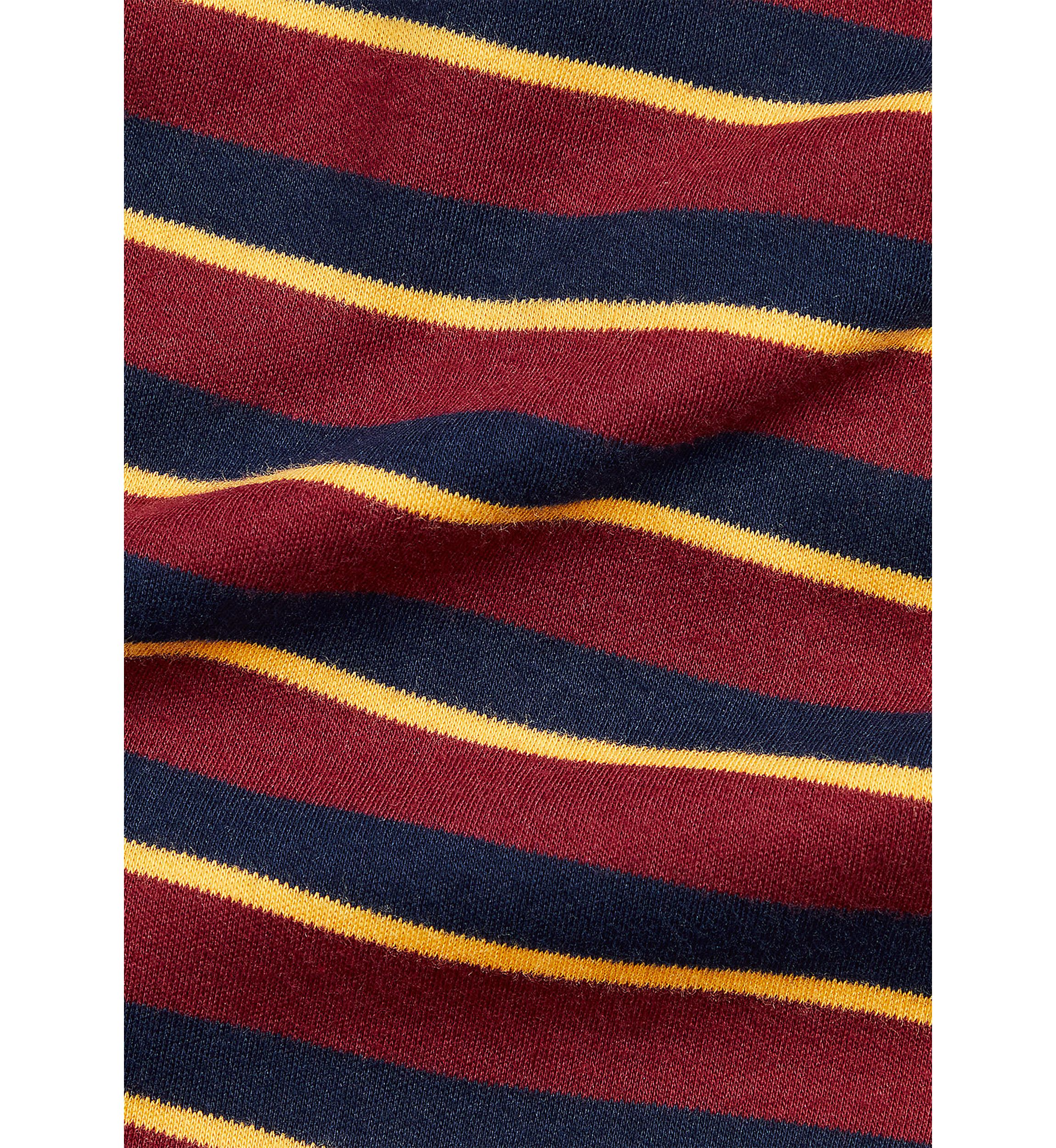 Baby Boys Striped Soft Cotton Polo Coverall