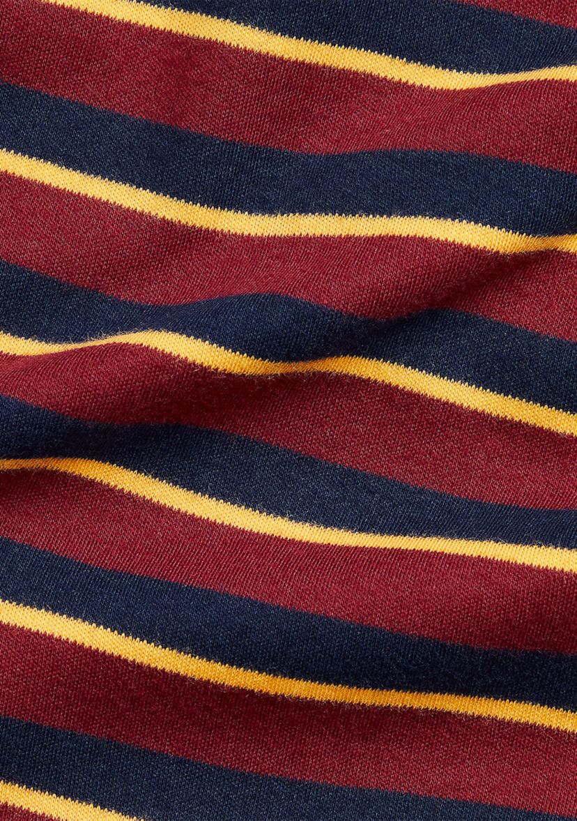 Baby Boys Striped Soft Cotton Polo Coverall