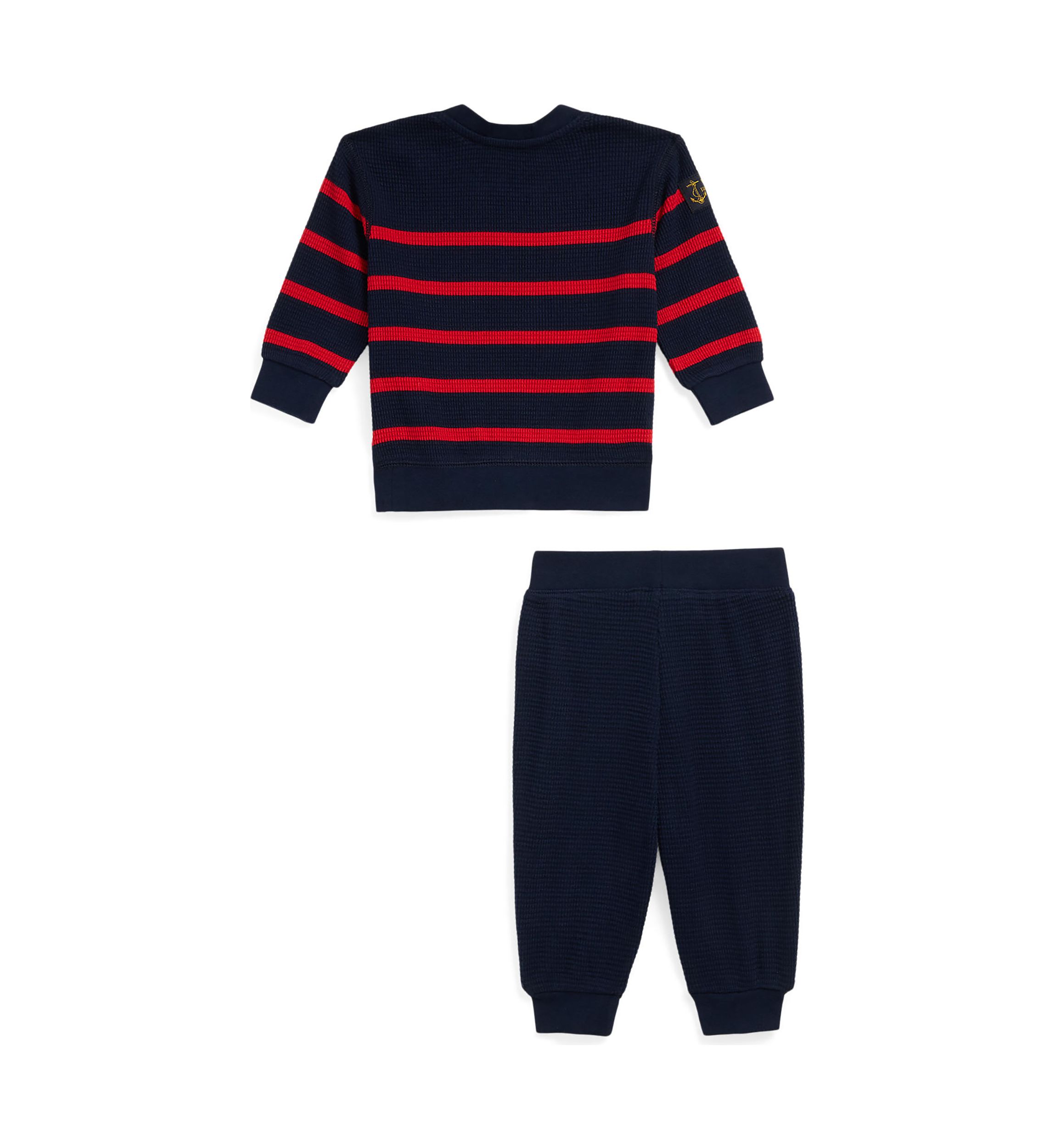 Baby Boys Waffle Knit Sweater and Pants Set