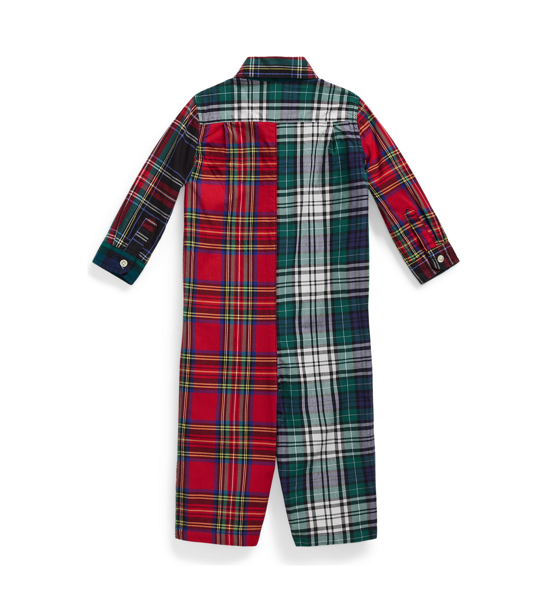 Baby Boys Stretch Poplin Fun Coverall