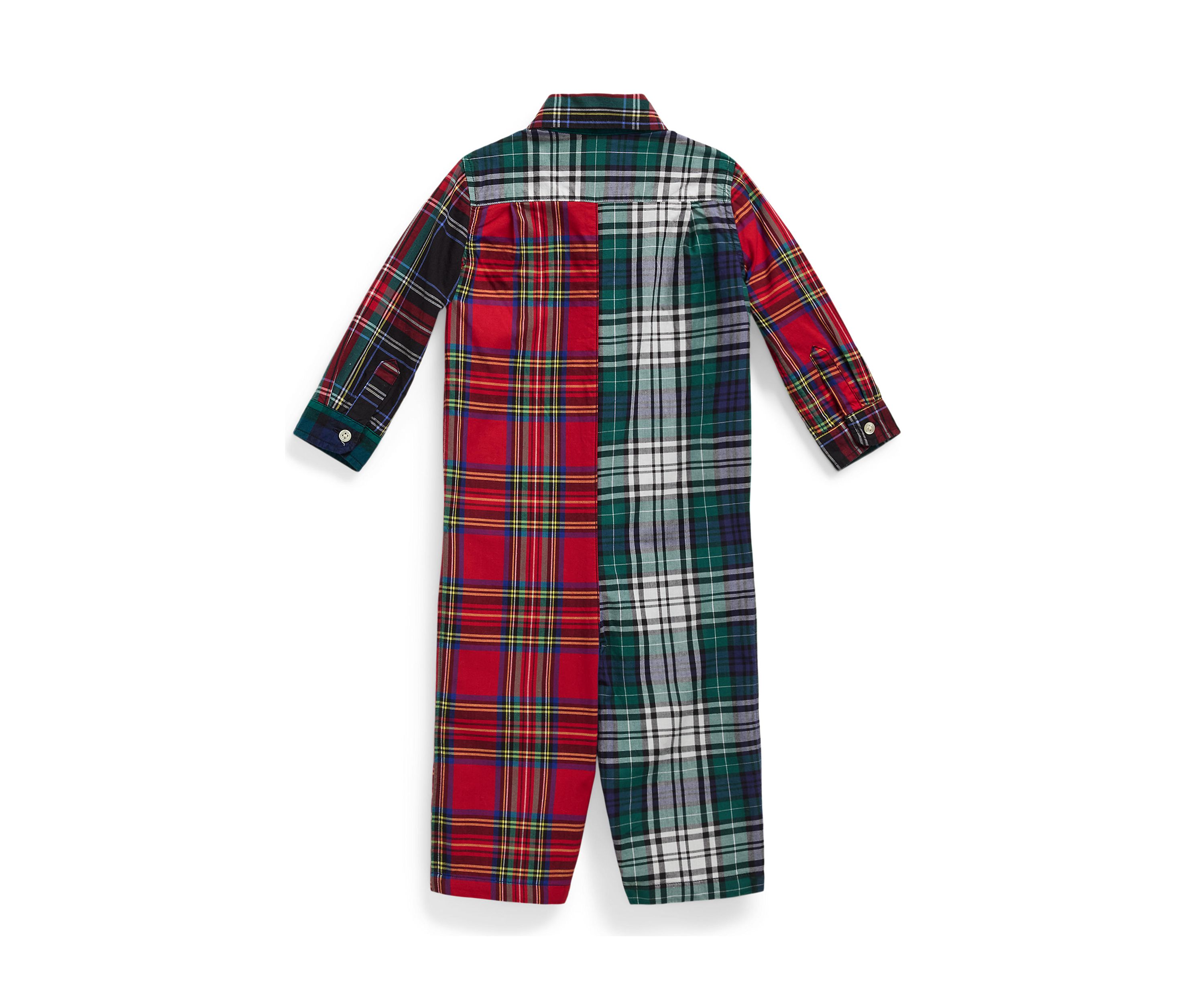 Baby Boys Stretch Poplin Fun Coverall