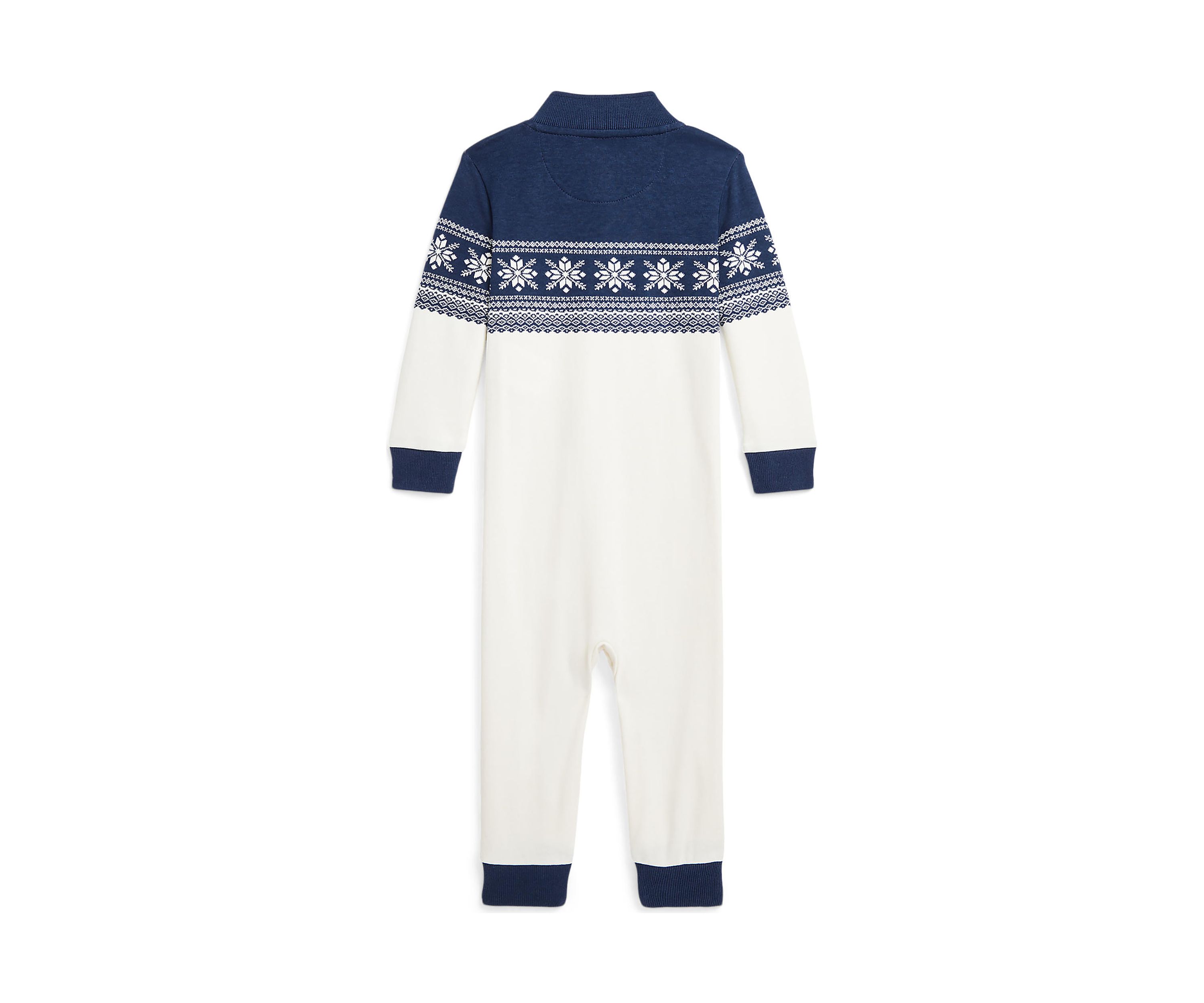 Baby Boys Snowflake Cotton Interlock Coverall