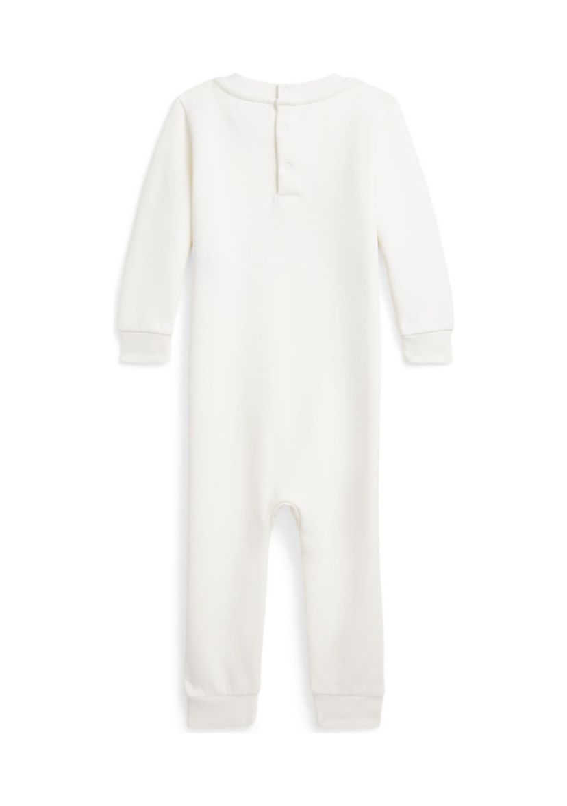 Baby Boys Polo Bear Fleece Coverall