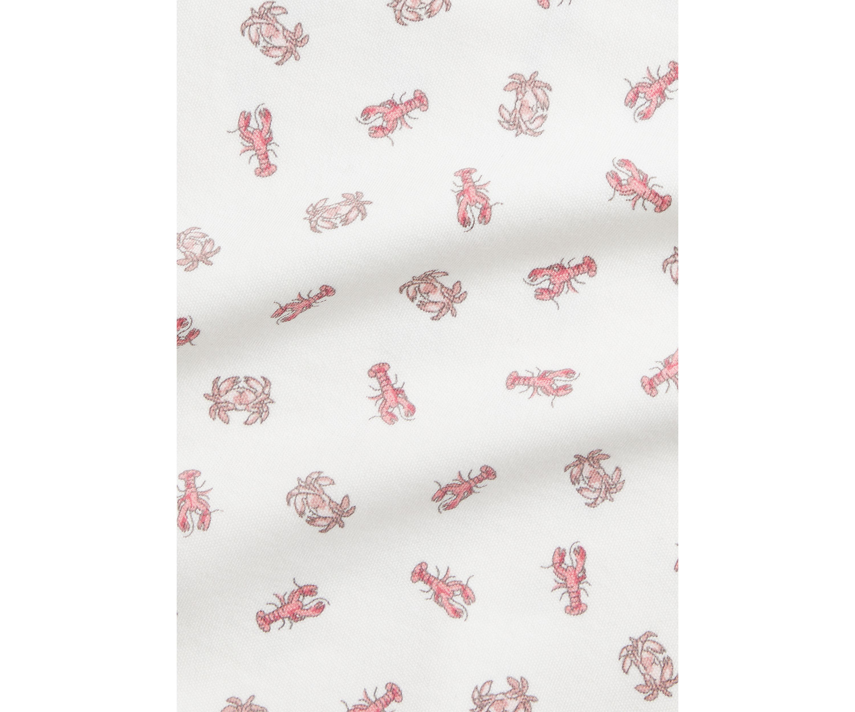 Baby Boys Crab Print Soft Cotton Polo Shortall