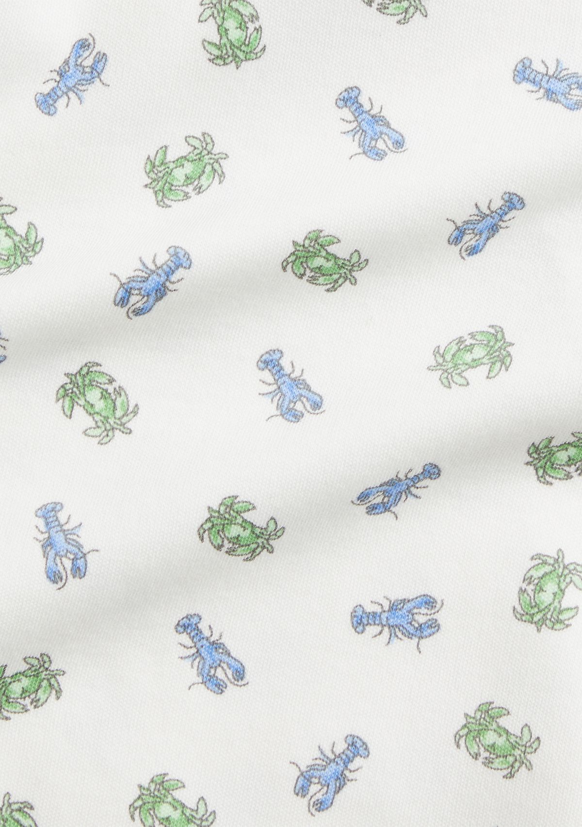 Baby Boys Crab Print Soft Cotton Polo Bodysuit