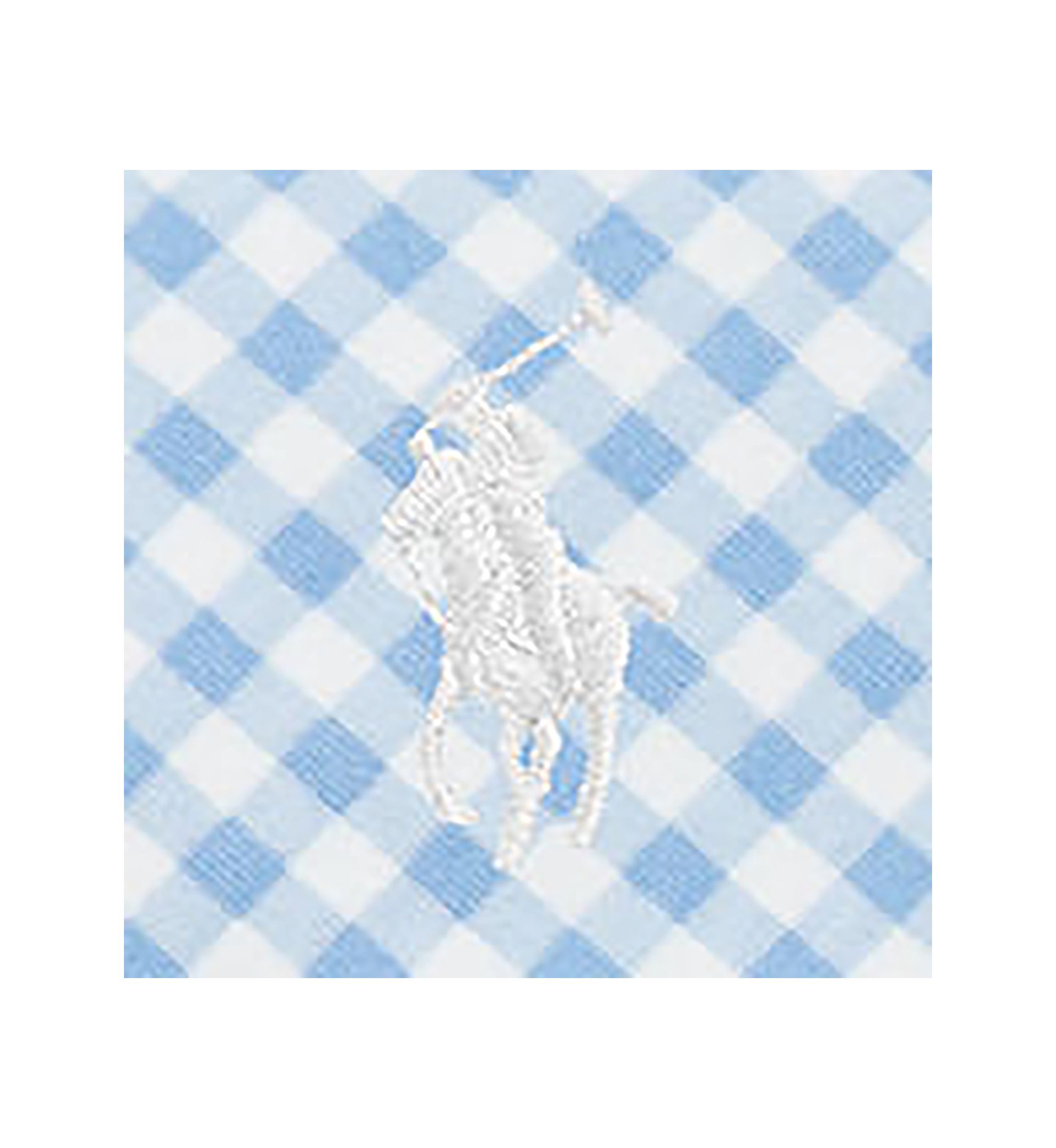Baby Boys Gingham Printed Cotton Footed Coverall