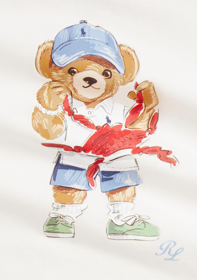 Baby Boys Polo Bear Cotton T-Shirt & Shorts Set