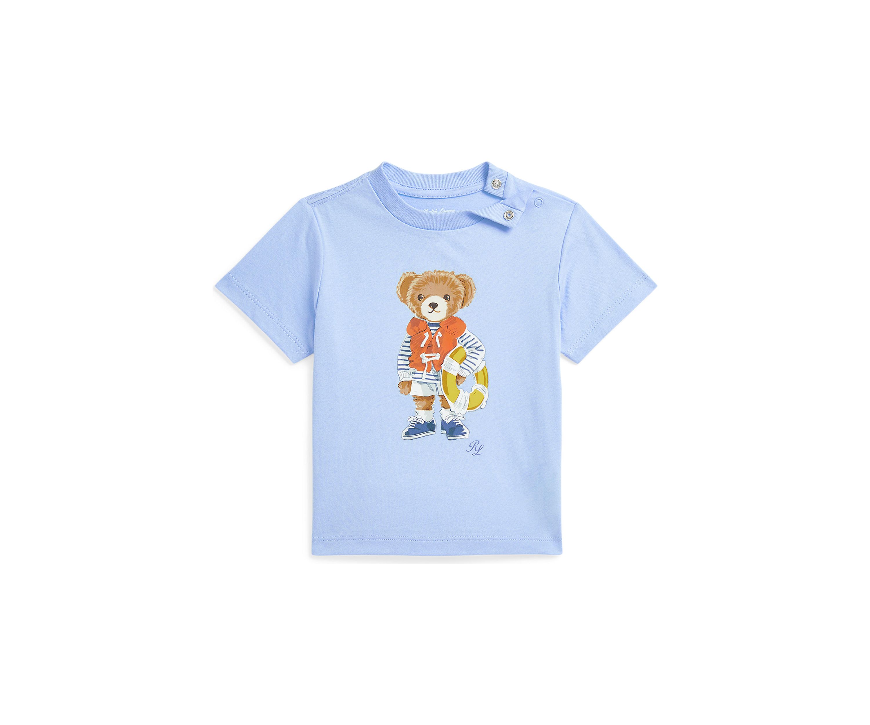 Baby Boys Polo Bear Cotton Jersey T-Shirt