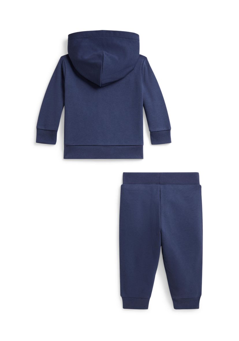 Baby Boys French Terry Full-Zip Hoodie and Pant Set