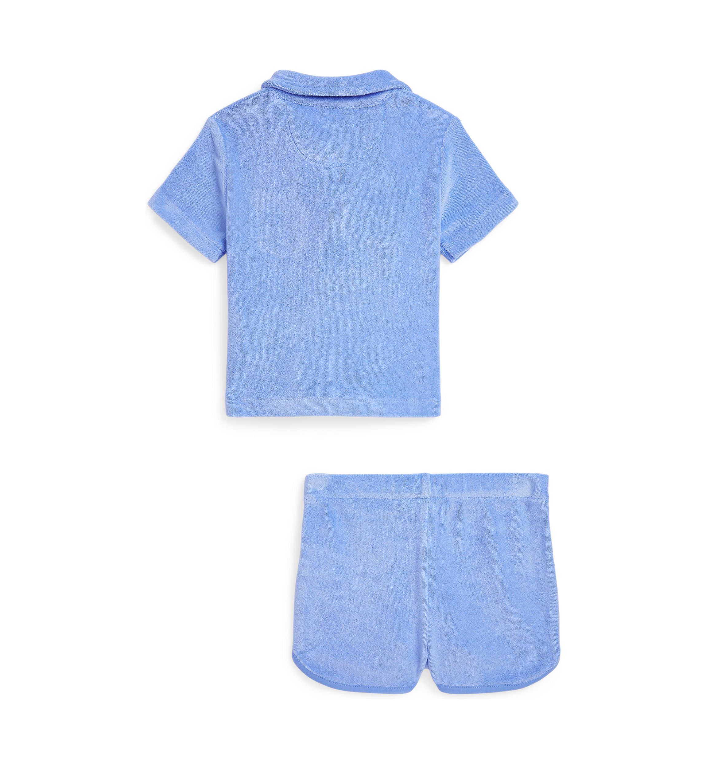 Baby Boys Terry Polo Shirt & Short Set