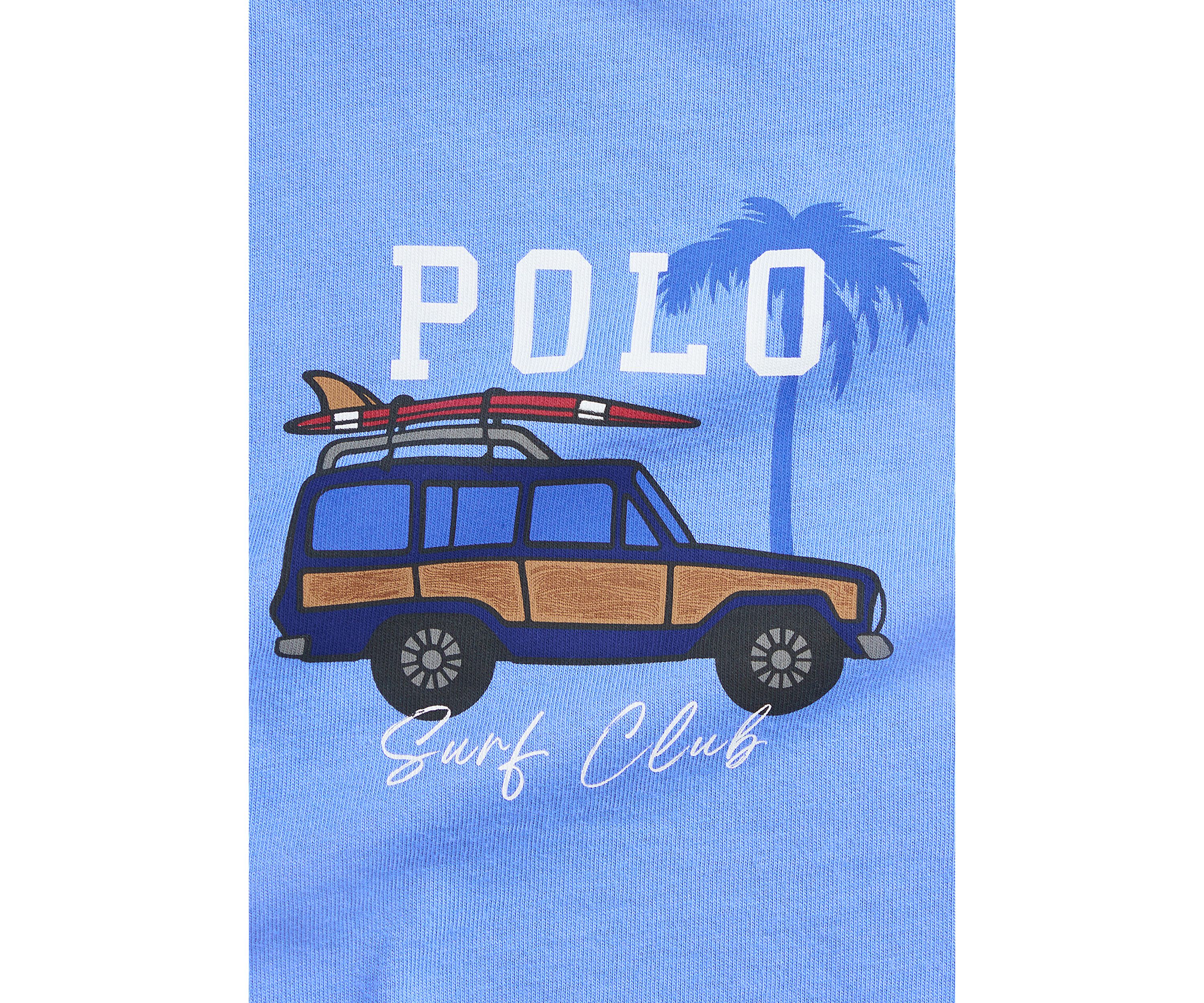 Baby Boys Car Printed Cotton Jersey T-Shirt