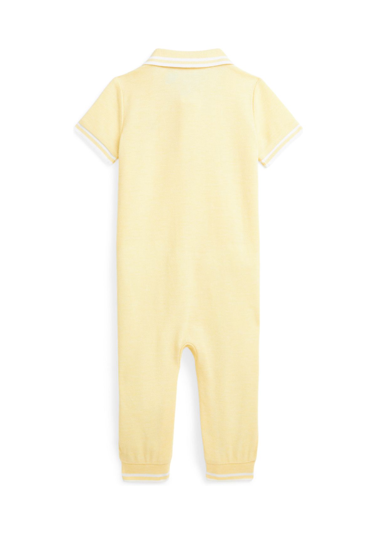 Baby Boys Cotton Oxford Mesh Polo Coverall