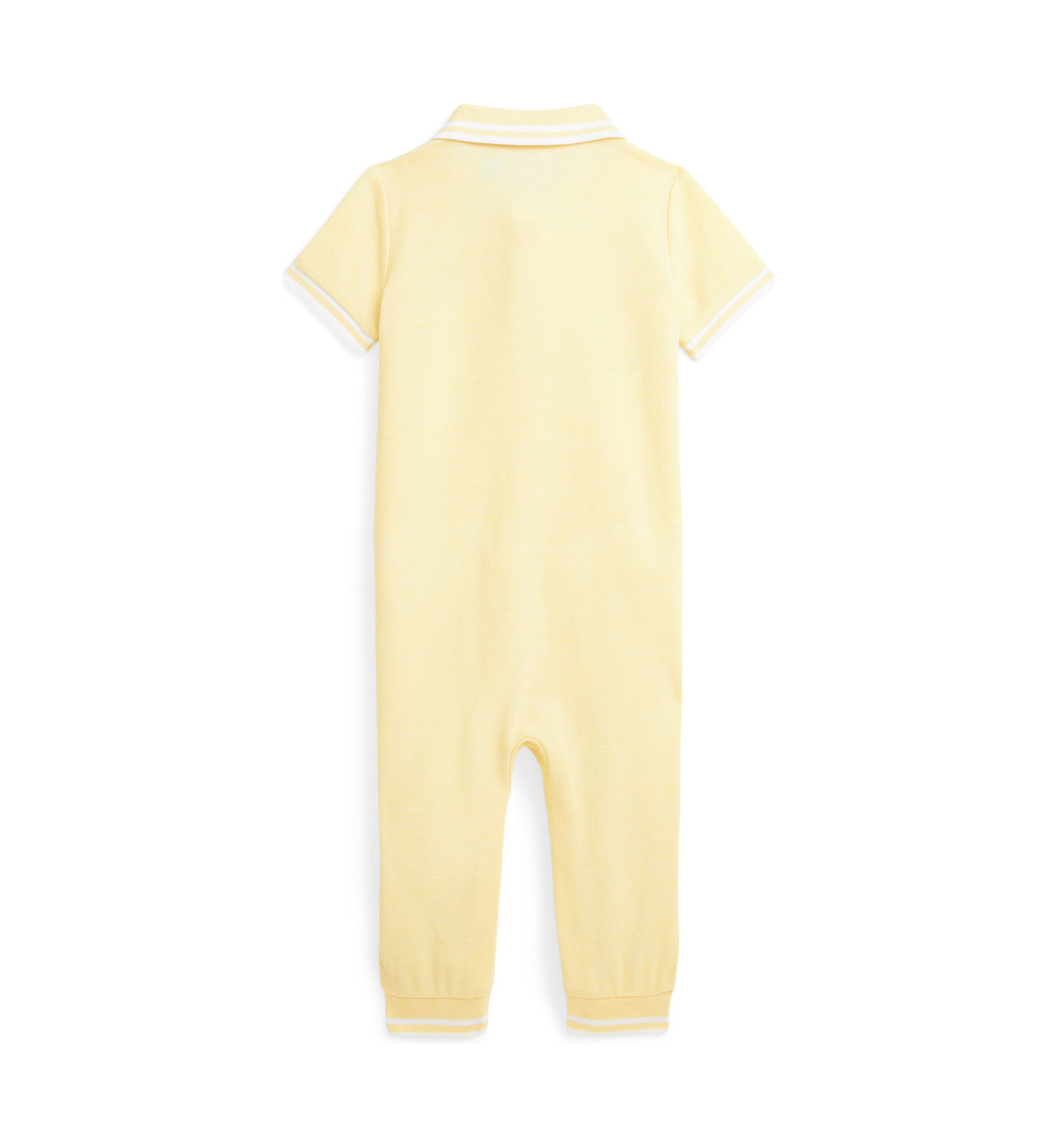 Baby Boys Cotton Oxford Mesh Polo Coverall