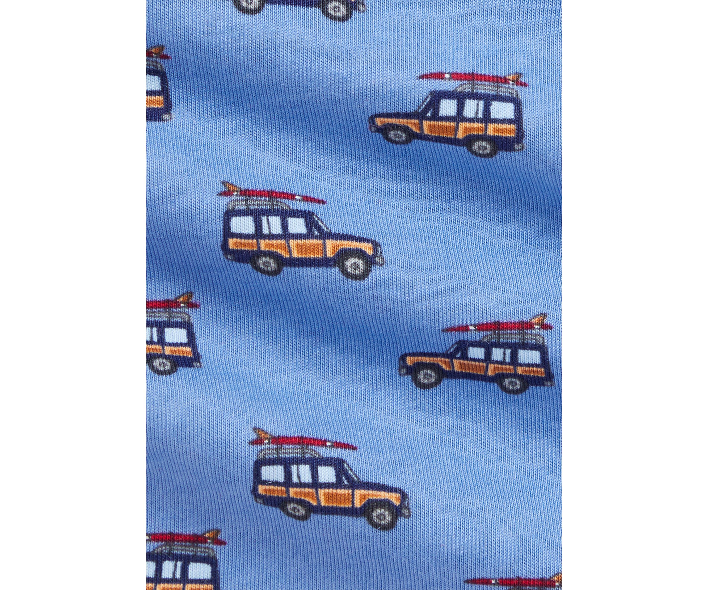 Baby Boys Car Printed Cotton T-Shirt & Chino Shorts Set