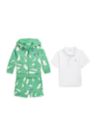 Baby Boys Polo Shirt, Terry Hoodie & Shorts Set