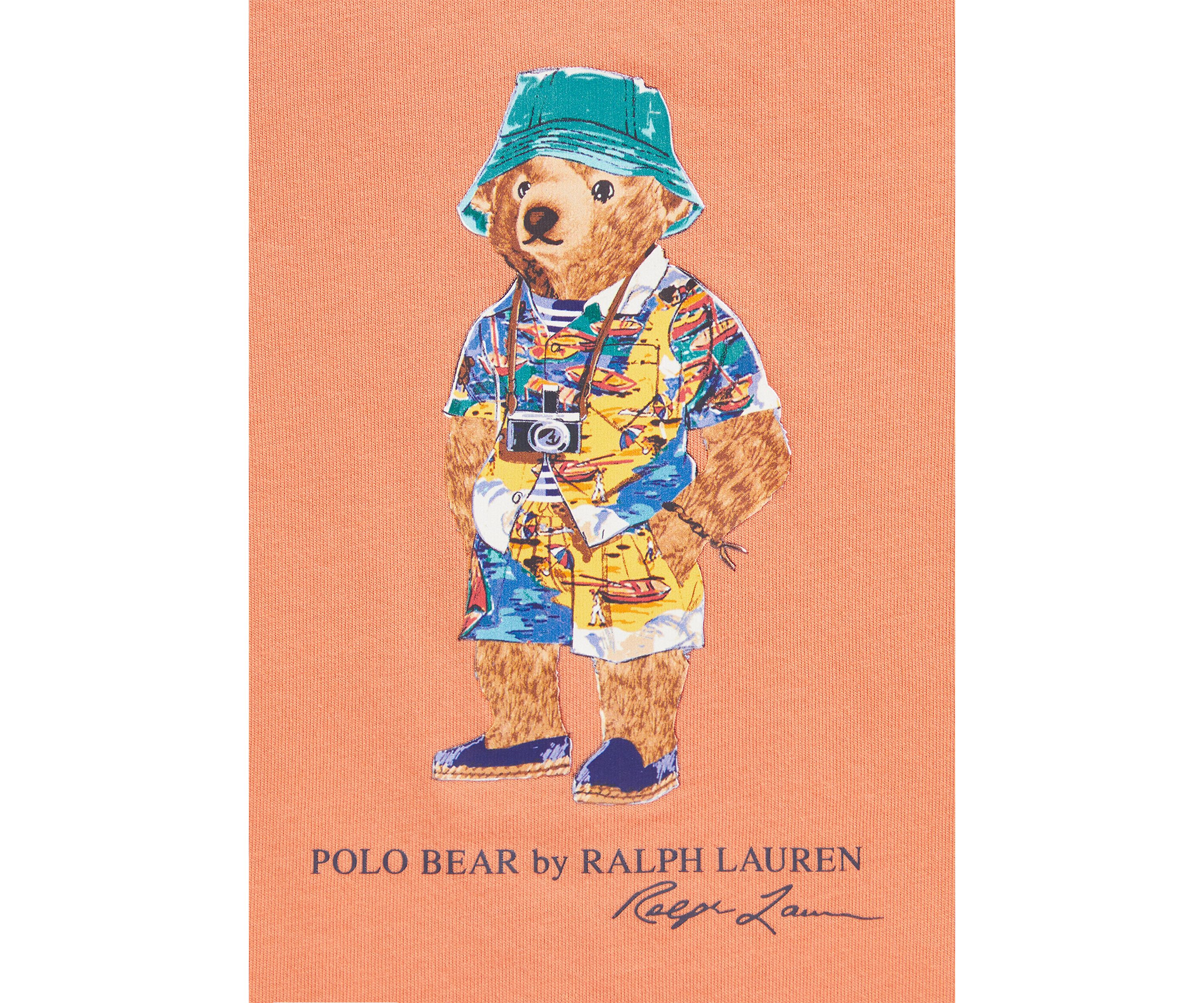 Baby Boys Polo Bear Jersey T-Shirt & Terry Shorts Set