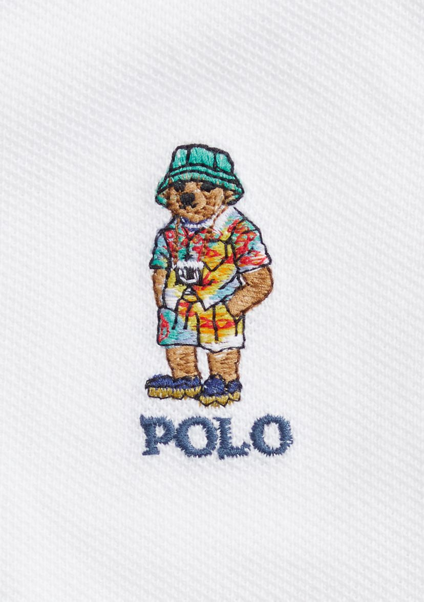 Baby Boys Bear Cotton Polo Shirt & Chino Short Set